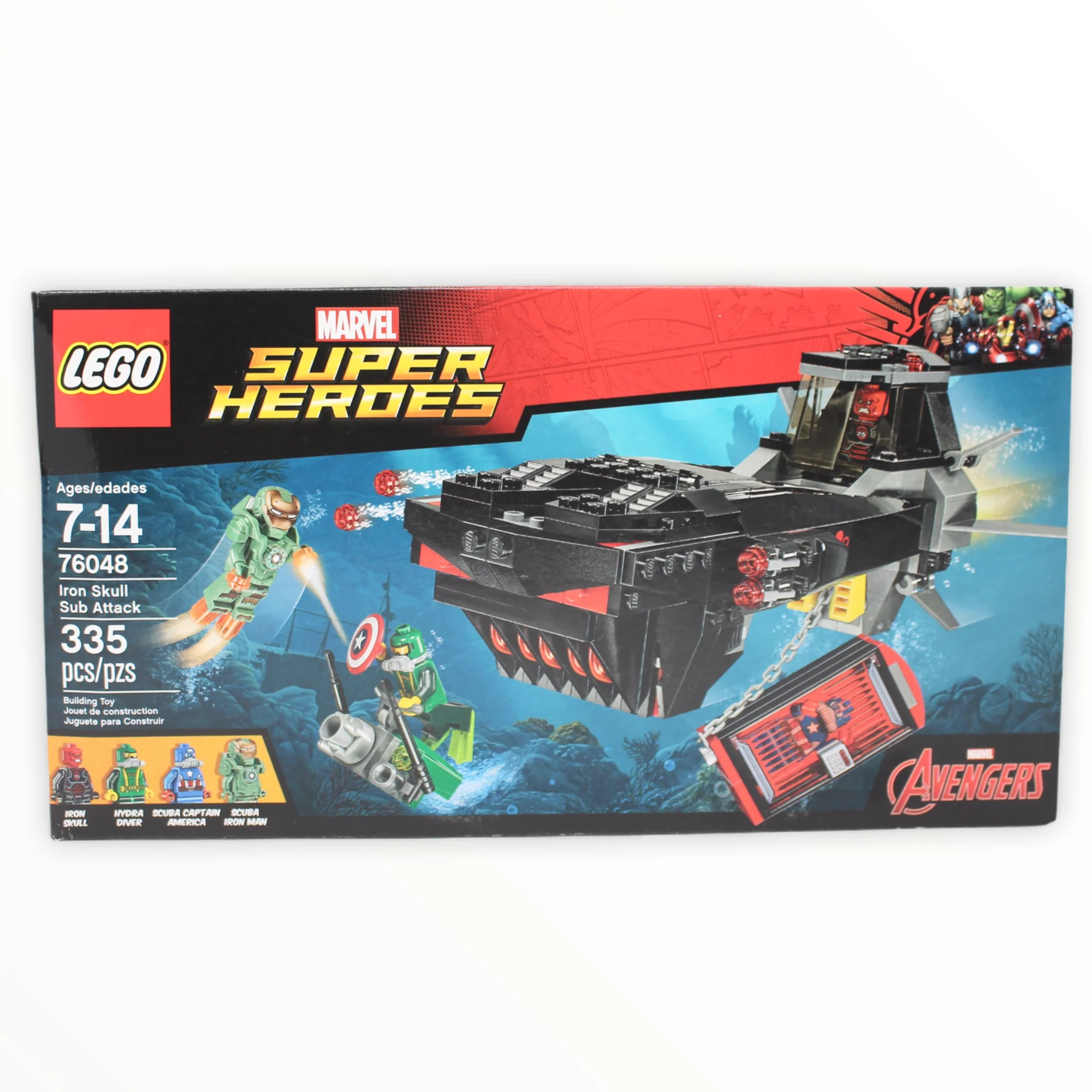 Retired Set 76048 Marvel Super Heroes Iron Skull Sub Attack