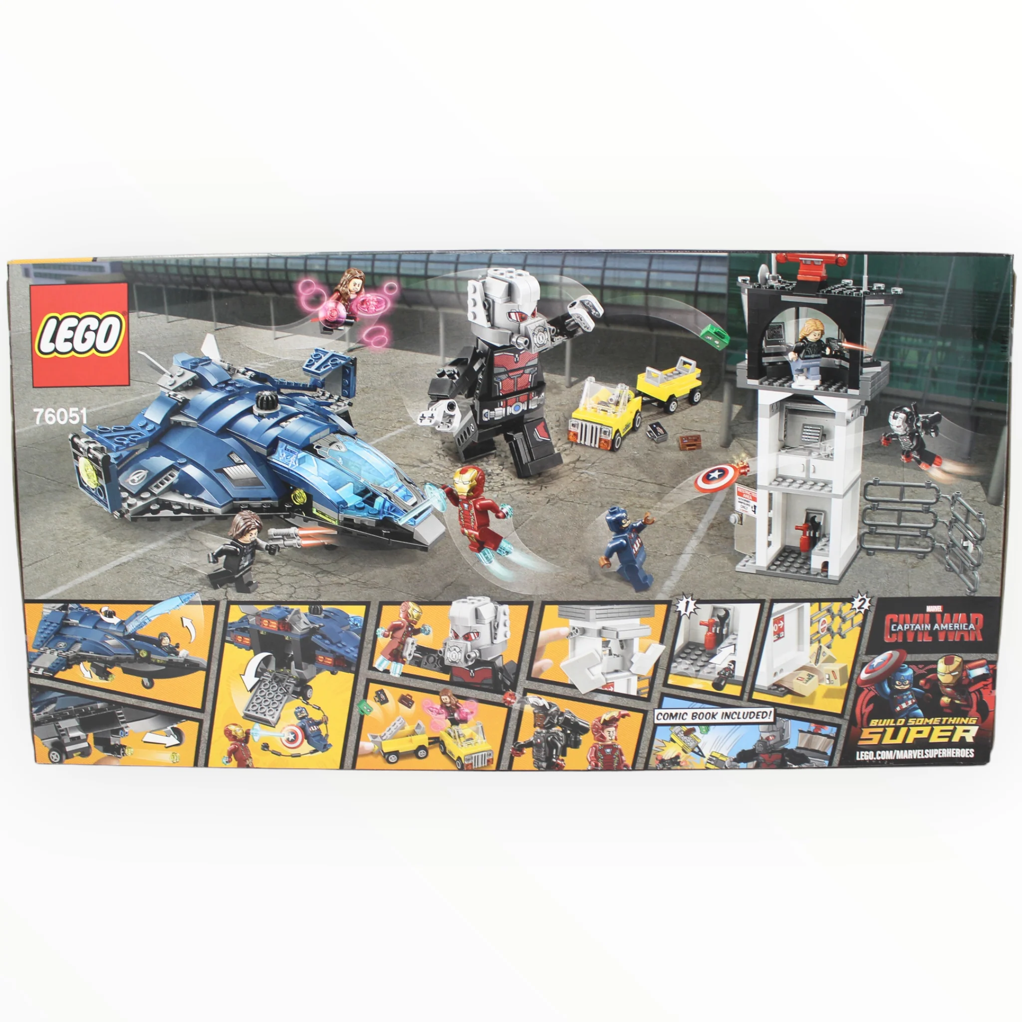 Retired Set 76051 Marvel Super Heroes Super Hero Airport Battle - Image 2