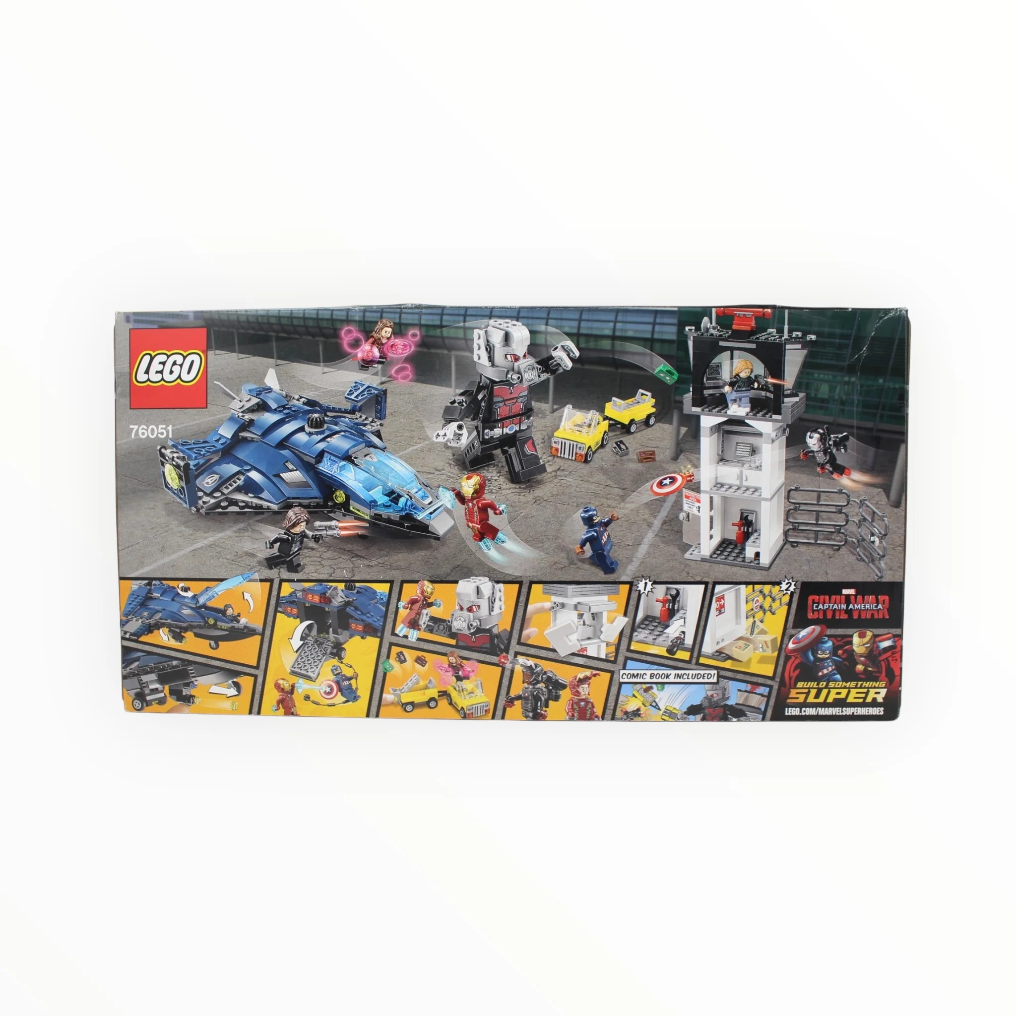 Retired Set 76051 Marvel Super Heroes Super Hero Airport Battle (slight box damage) - Image 2