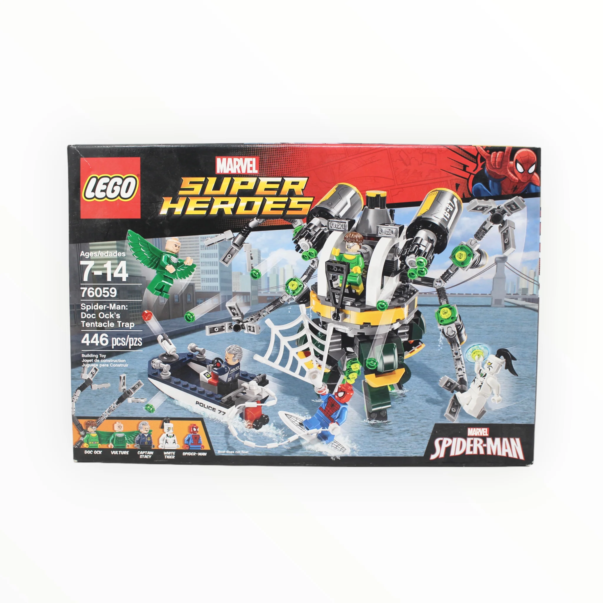 Retired Set 76059 Marvel Super Heroes Spider-Man: Doc Ockās Tentacle Trap
