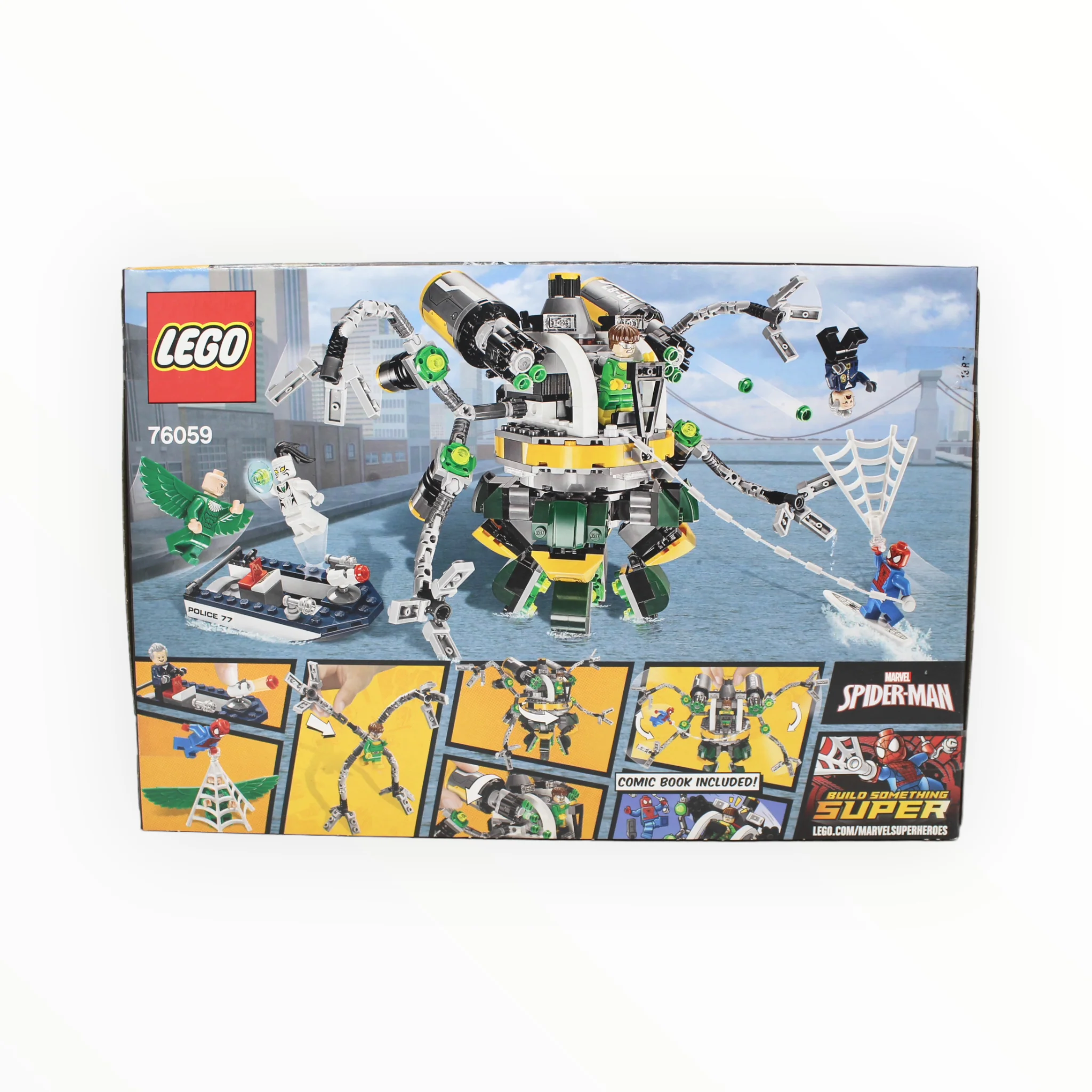 Retired Set 76059 Marvel Super Heroes Spider-Man: Doc Ockās Tentacle Trap - Image 2