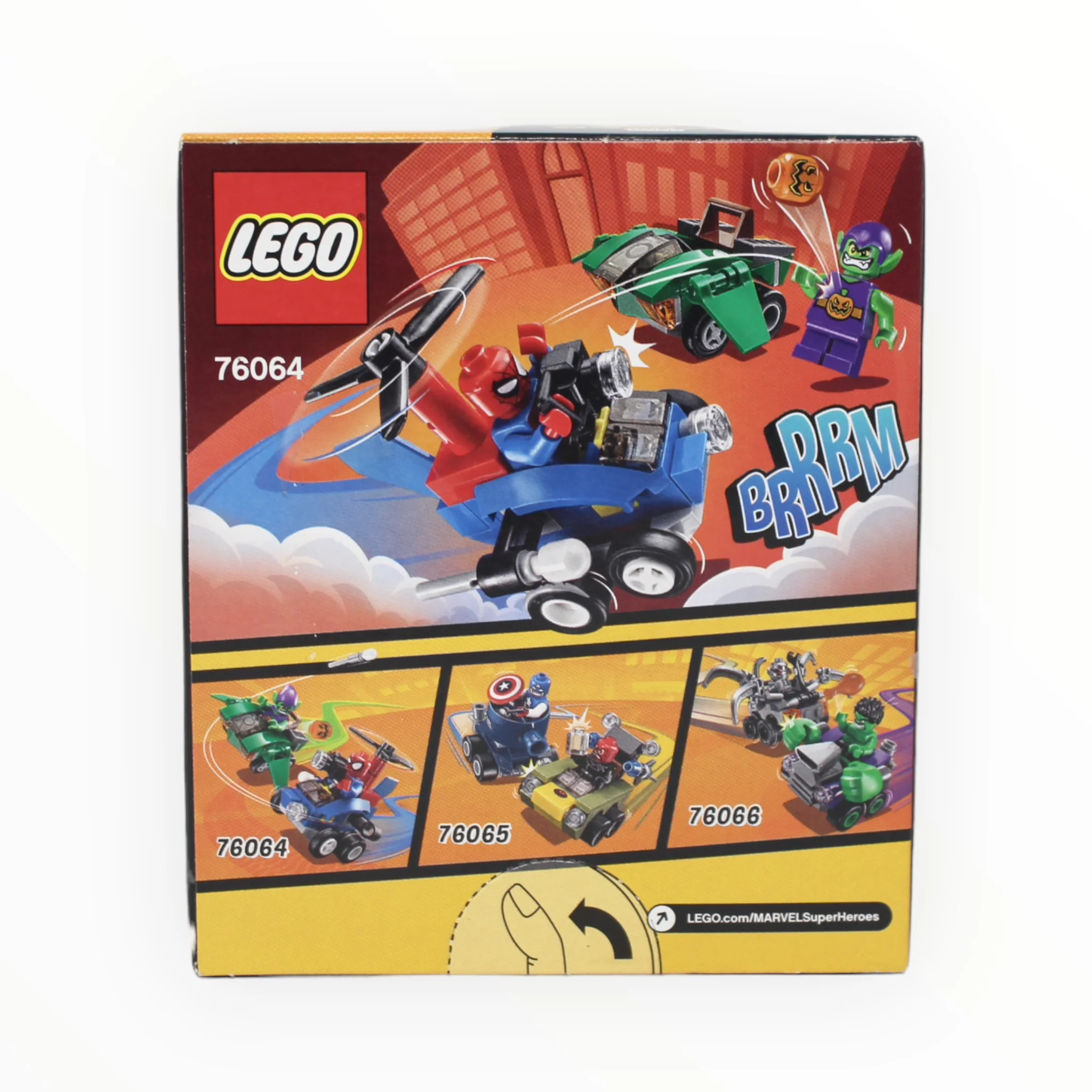 Retired Set 76064 Marvel Super Heroes Mighty Micros: Spider-Man vs. Green Goblin - Image 2