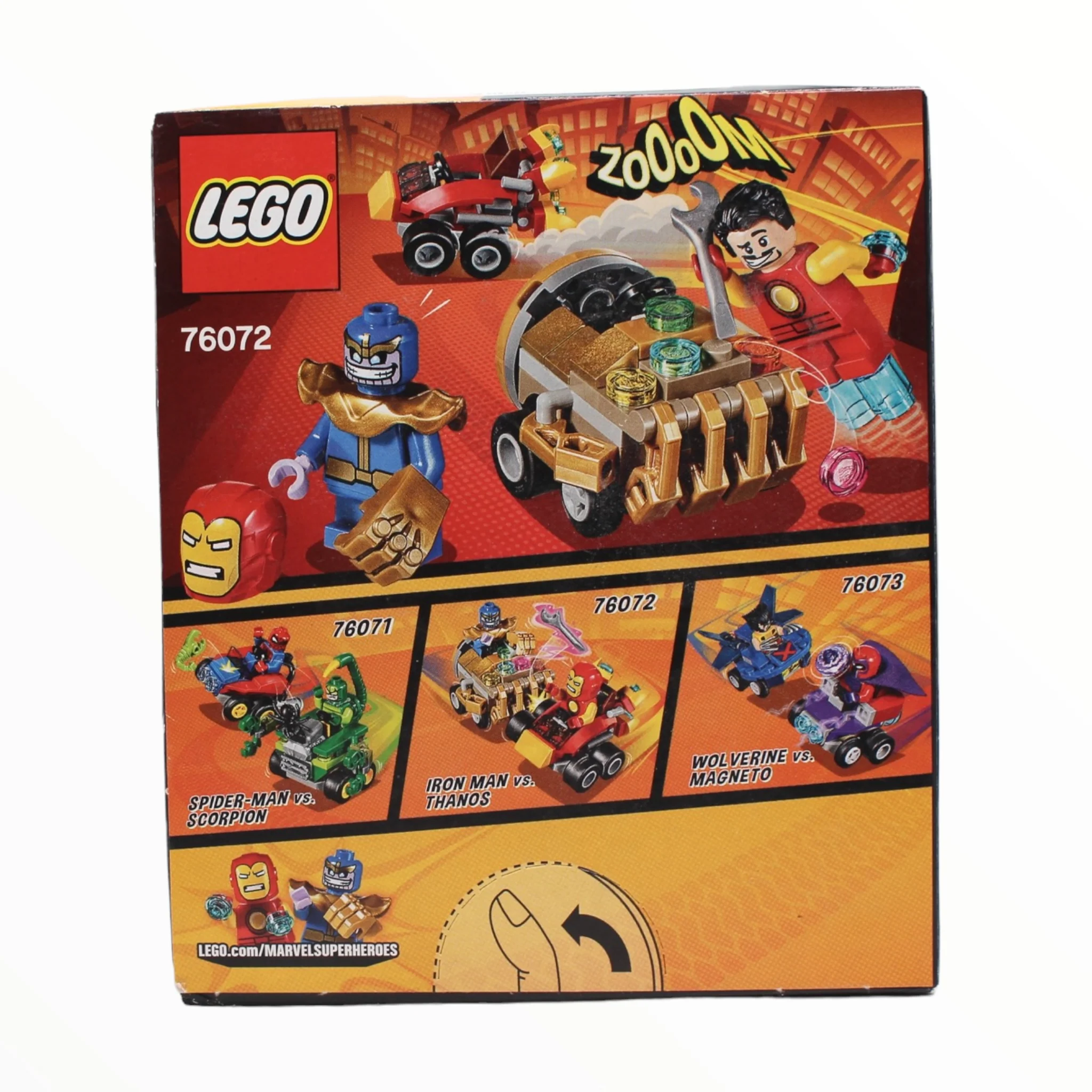 Retired Set 76072 Marvel Super Heroes Mighty Micros: Iron Man vs. Thanos - Image 2