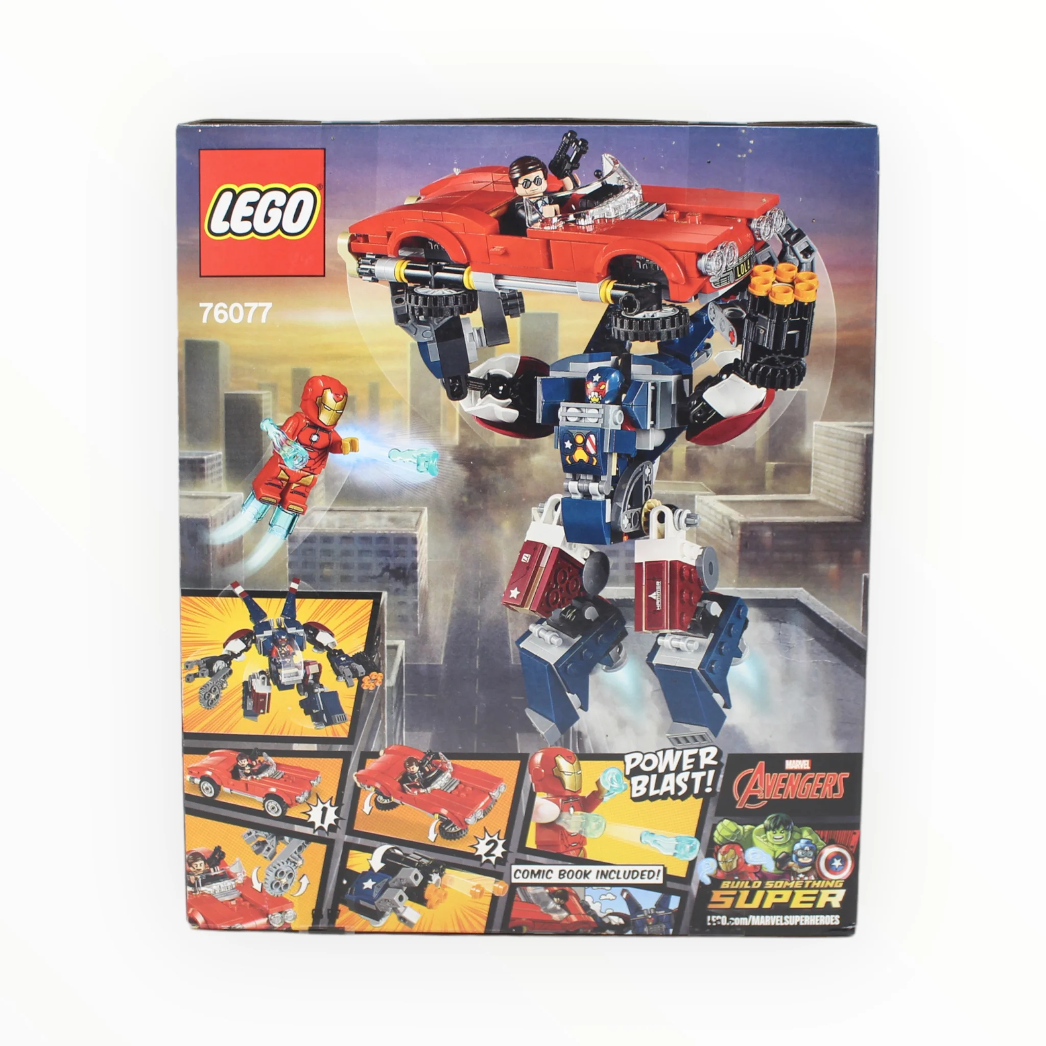 Retired Set 76077 Marvel Super Heroes Iron Man: Detroit Steel Strikes - Image 2