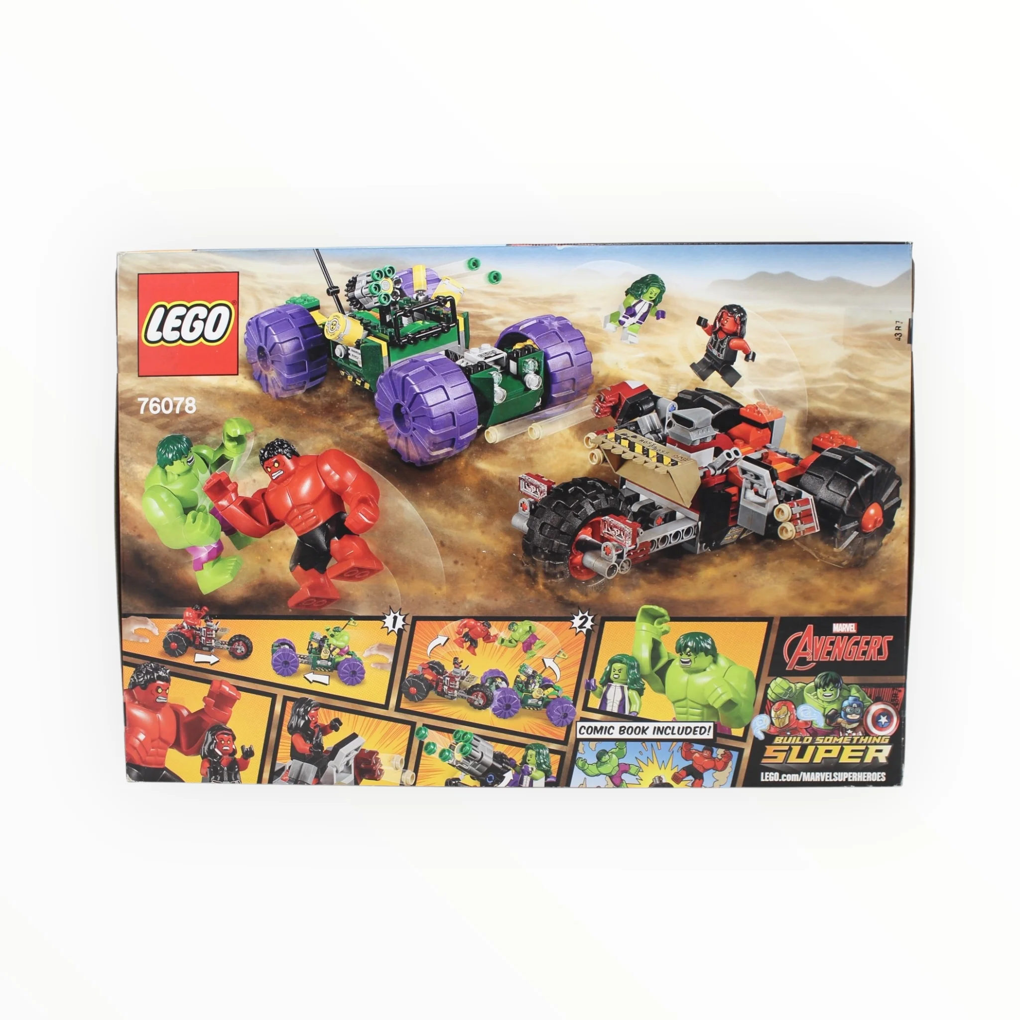 Retired Set 76078 Marvel Super Heroes Hulk vs. Red Hulk - Image 2