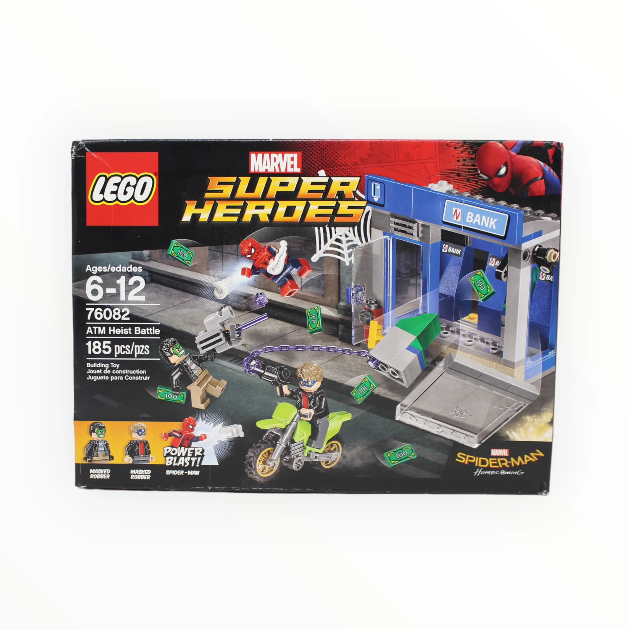 Retired Set 76082 Marvel Super Heroes ATM Heist Battle (damaged box)