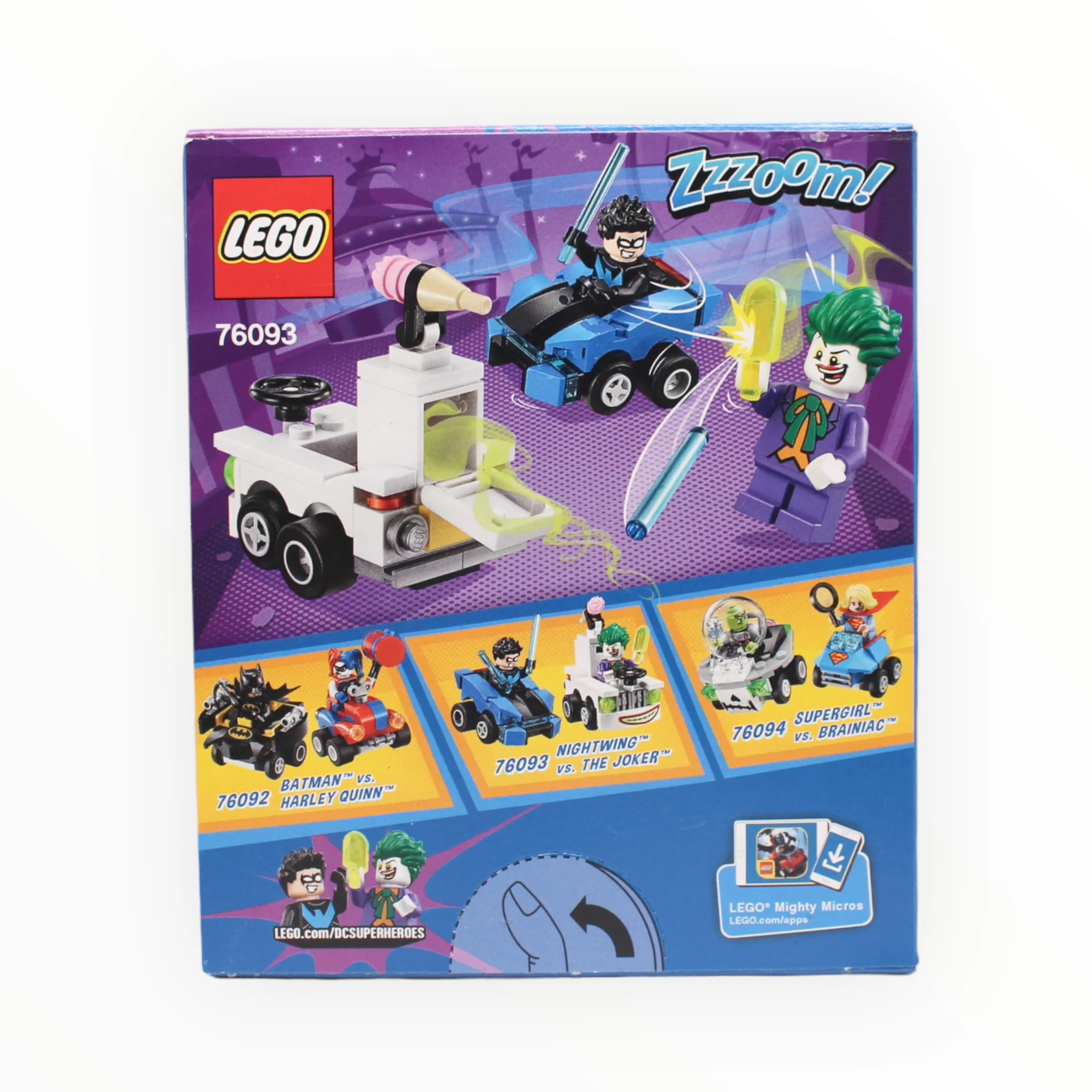 Retired Set 76093 DC Super Heroes Mighty Micros: Nightwing vs. The Joker - Image 2
