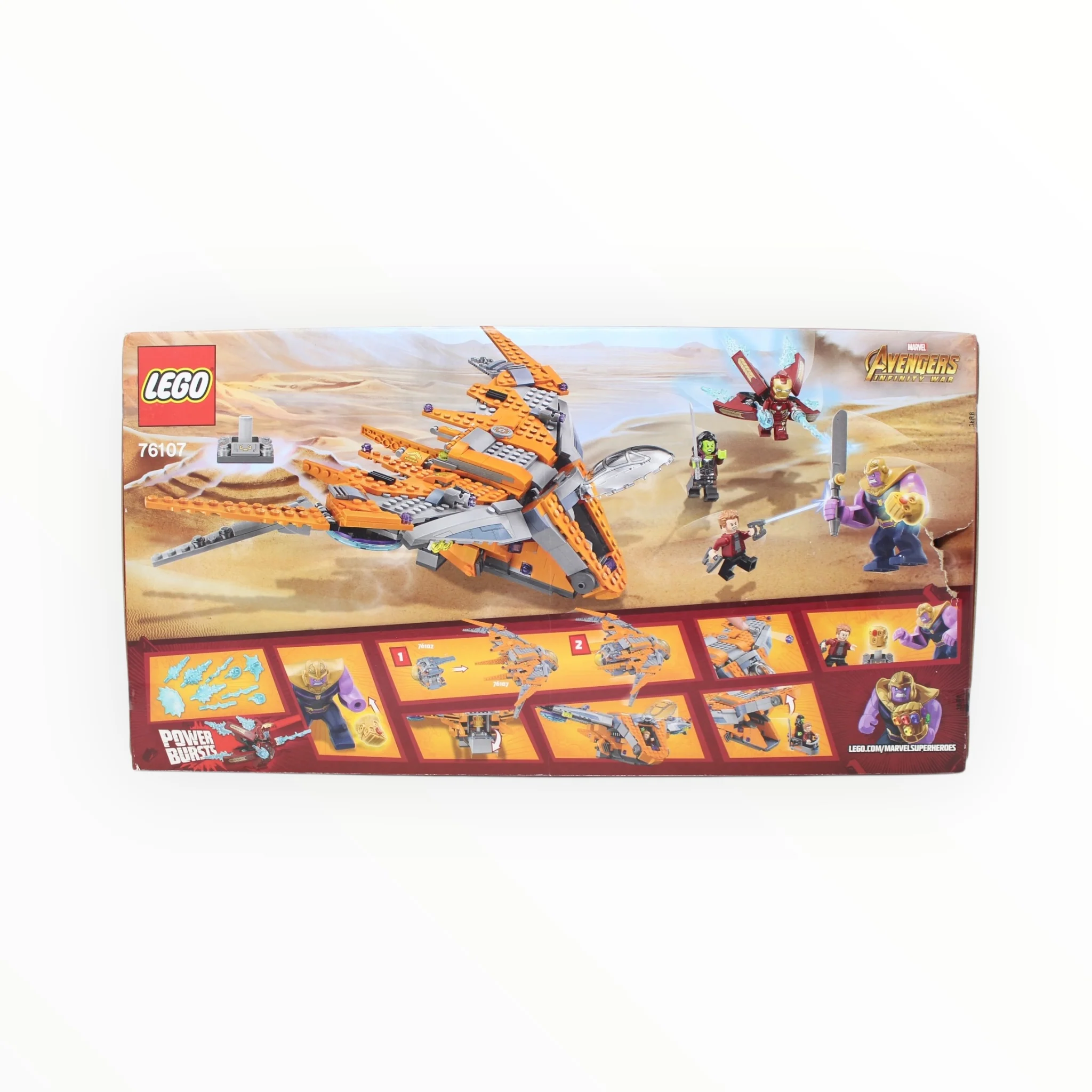 Retired Set 76107 Marvel Super Heroes Thanos: Ultimate Battle (damaged box) - Image 2