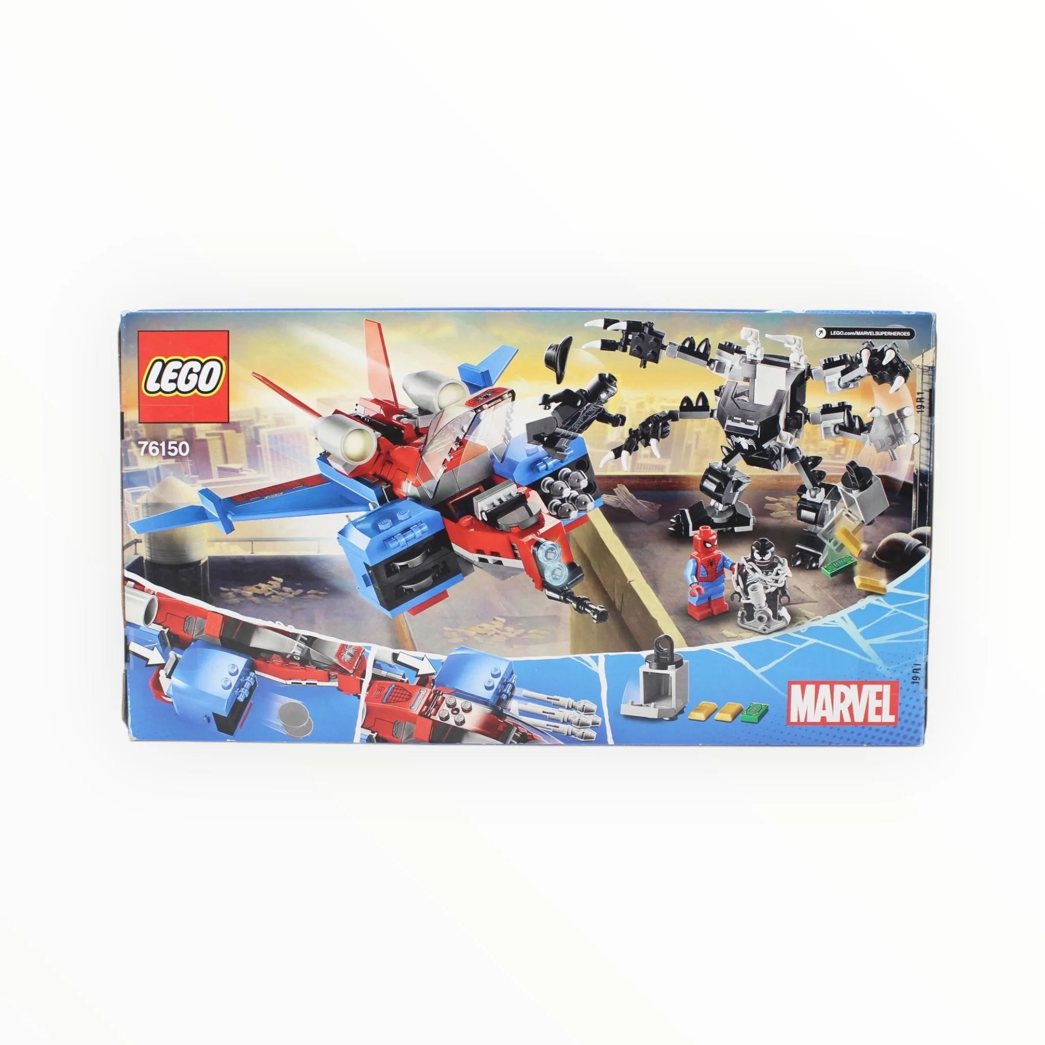 Retired Set 76150 Spider-Man Spiderjet vs. Venom Mech (slight box damage) - Image 2