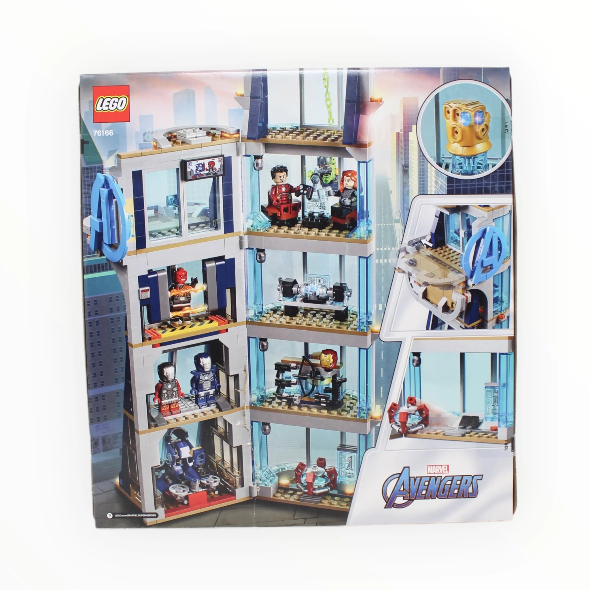 Retired Set 76166 Marvel Avengers Tower Battle (damaged box) - Image 2