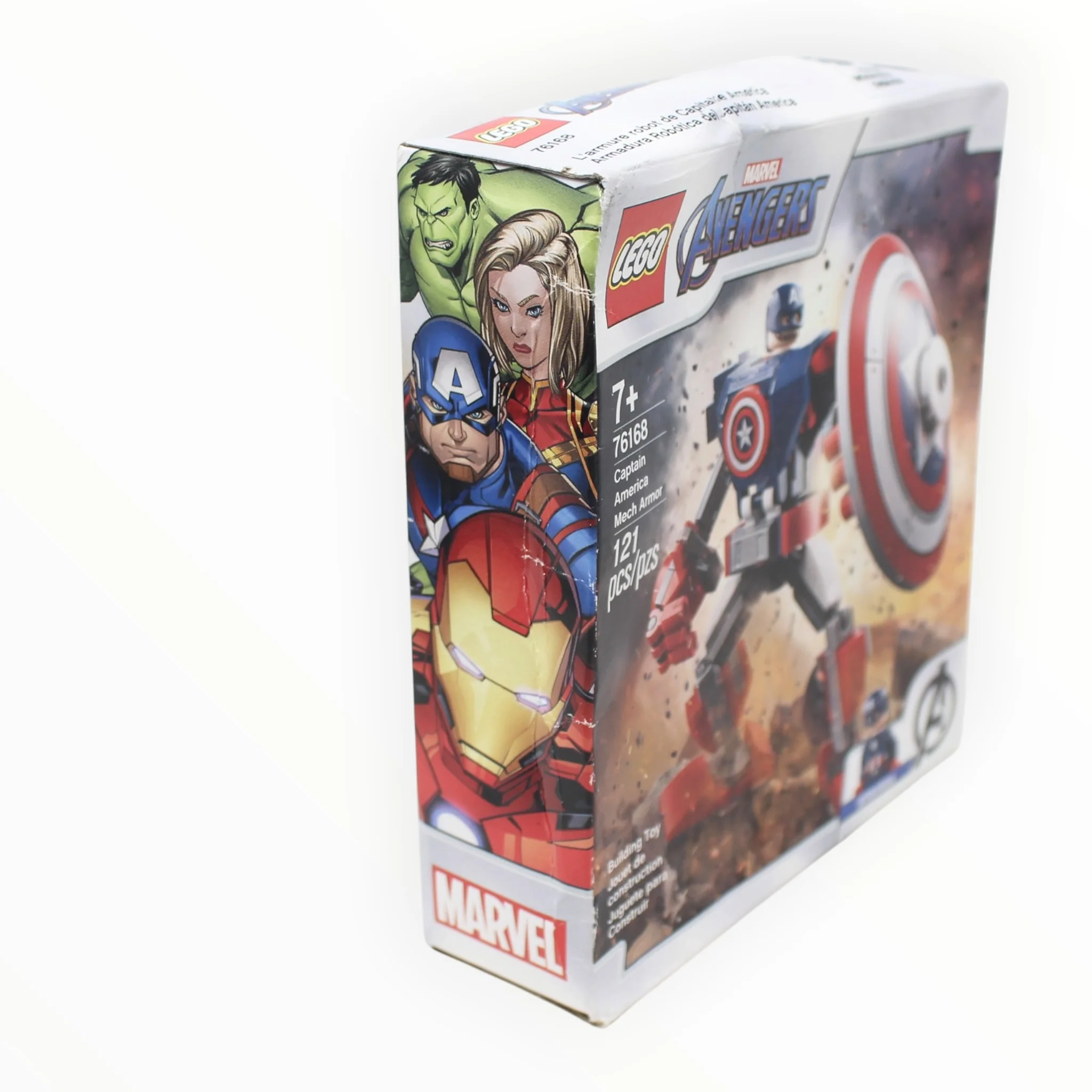 Retired Set 76168 Marvel Captain America Mech Armor (damaged box) - Image 3