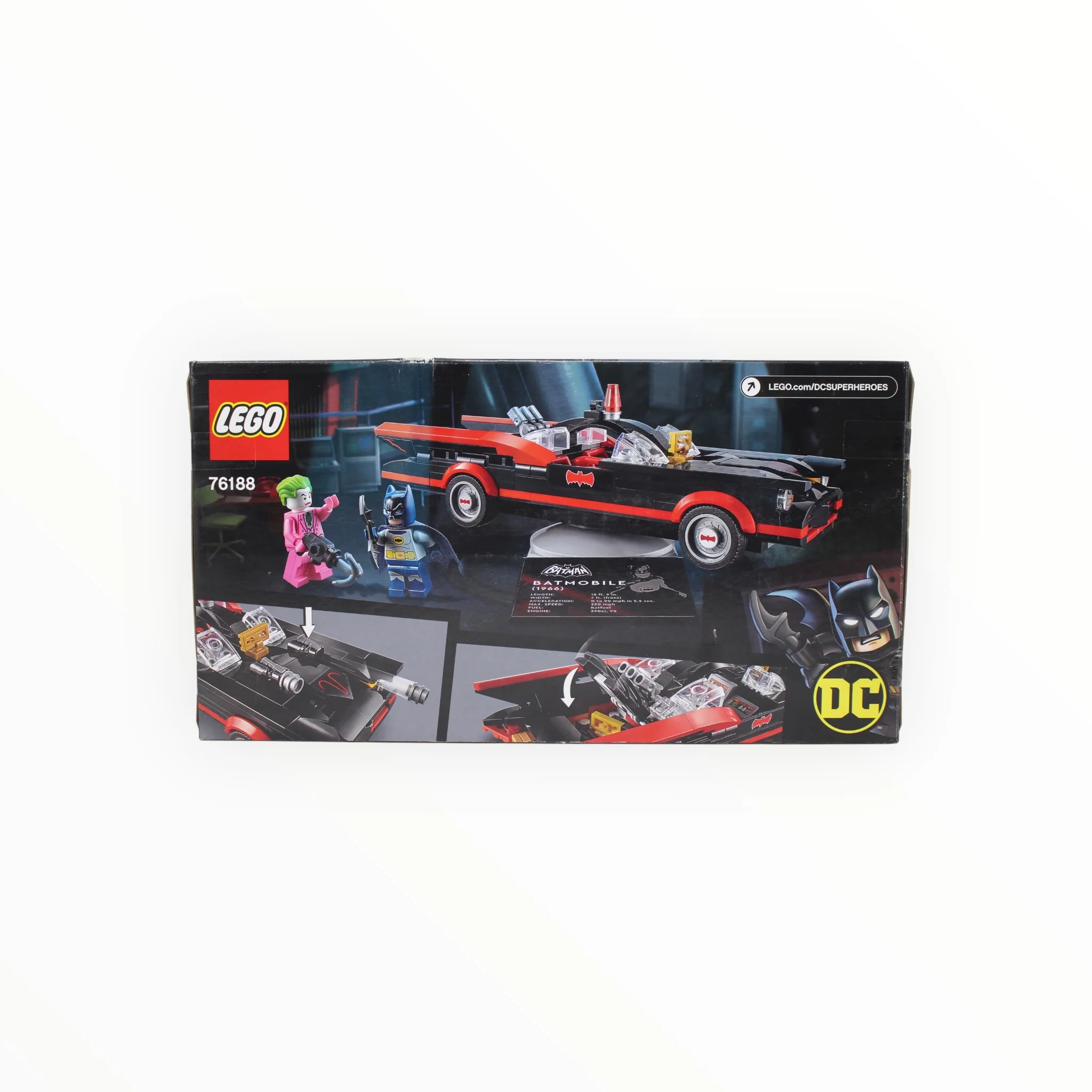 Retired Set 76188 Batman Classic TV Series Batmobile (slight box damage) - Image 2
