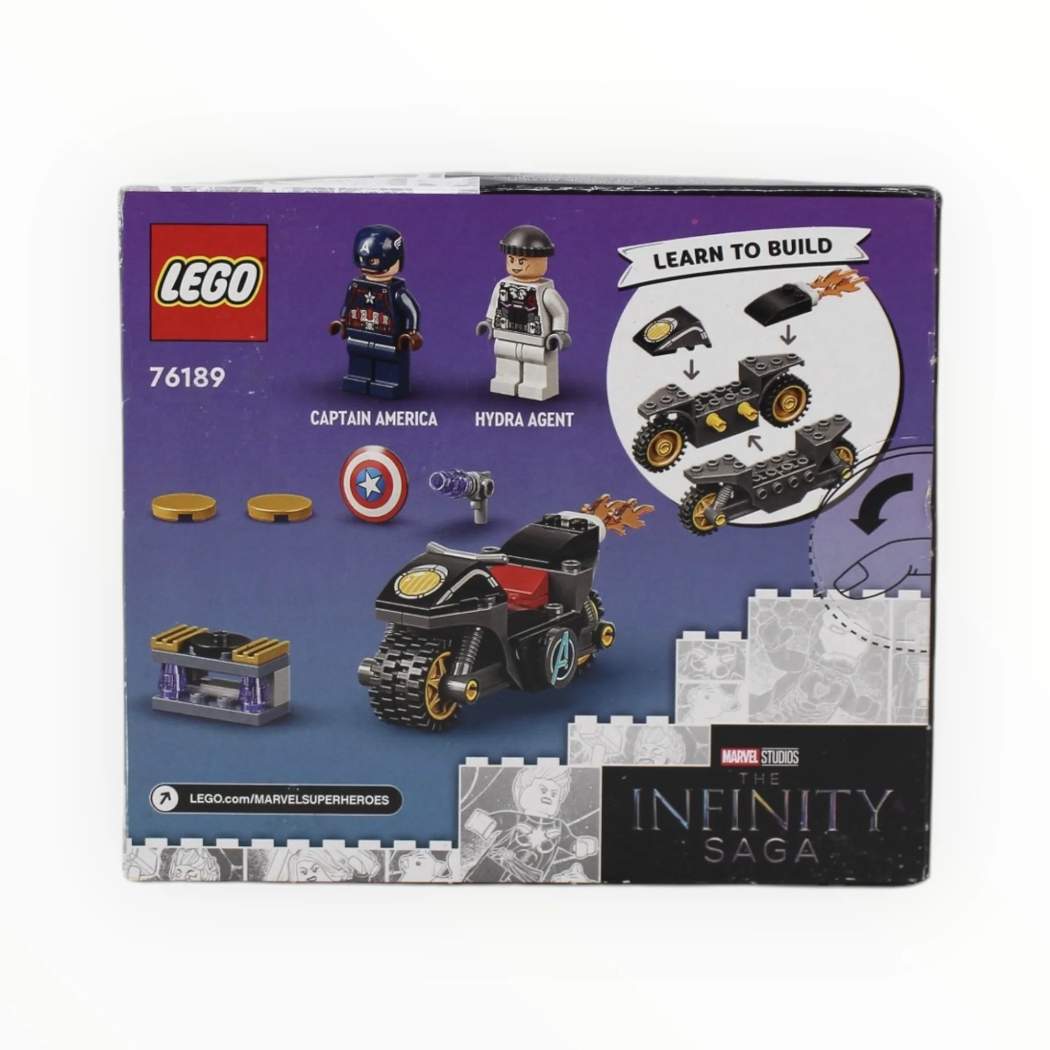 Retired Set 76189 Infinity Saga Captain America and Hydra Face-Off - Image 2