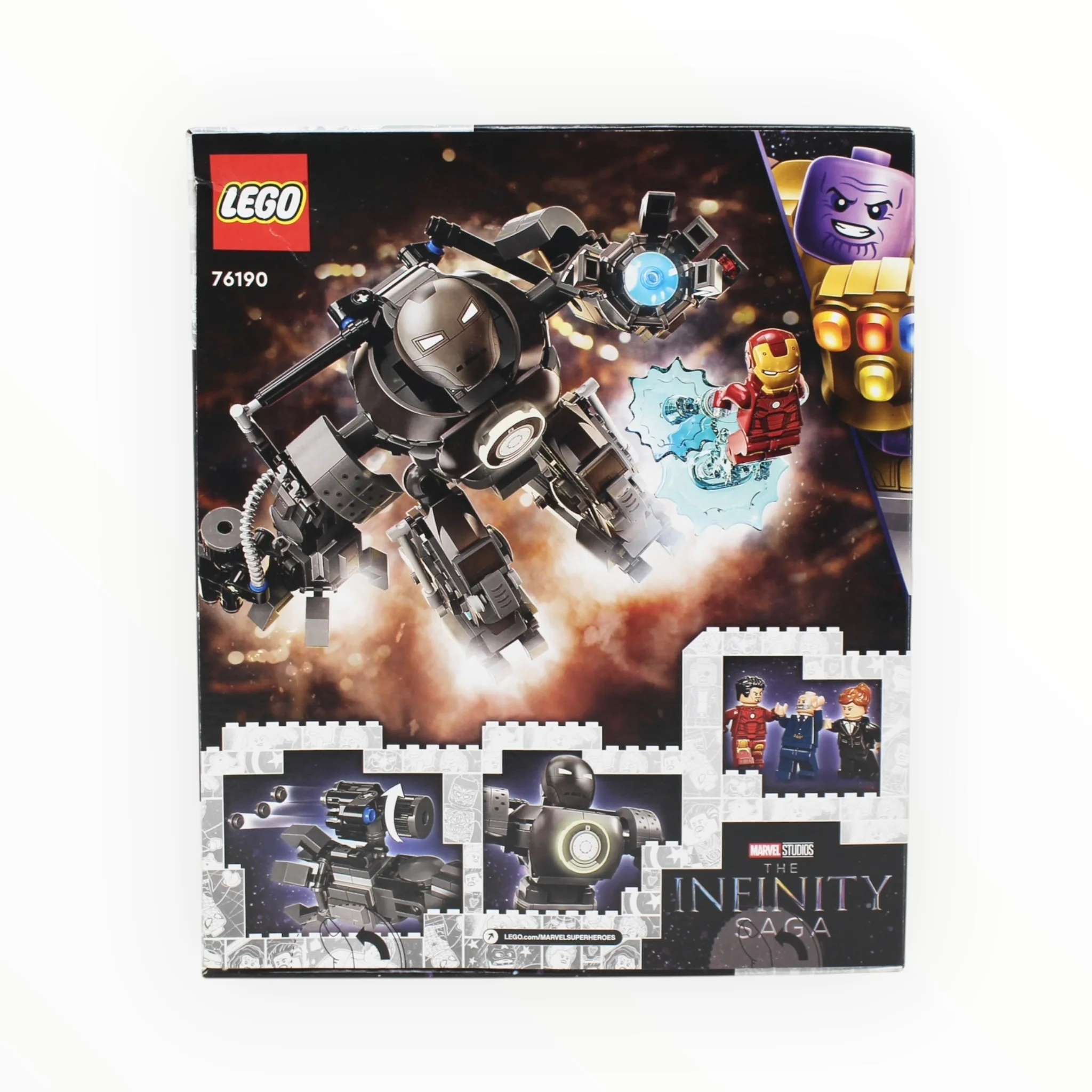 Retired Set 76190 Infinity Saga Iron Man: Iron Monger Mayhem (slight box damage) - Image 2