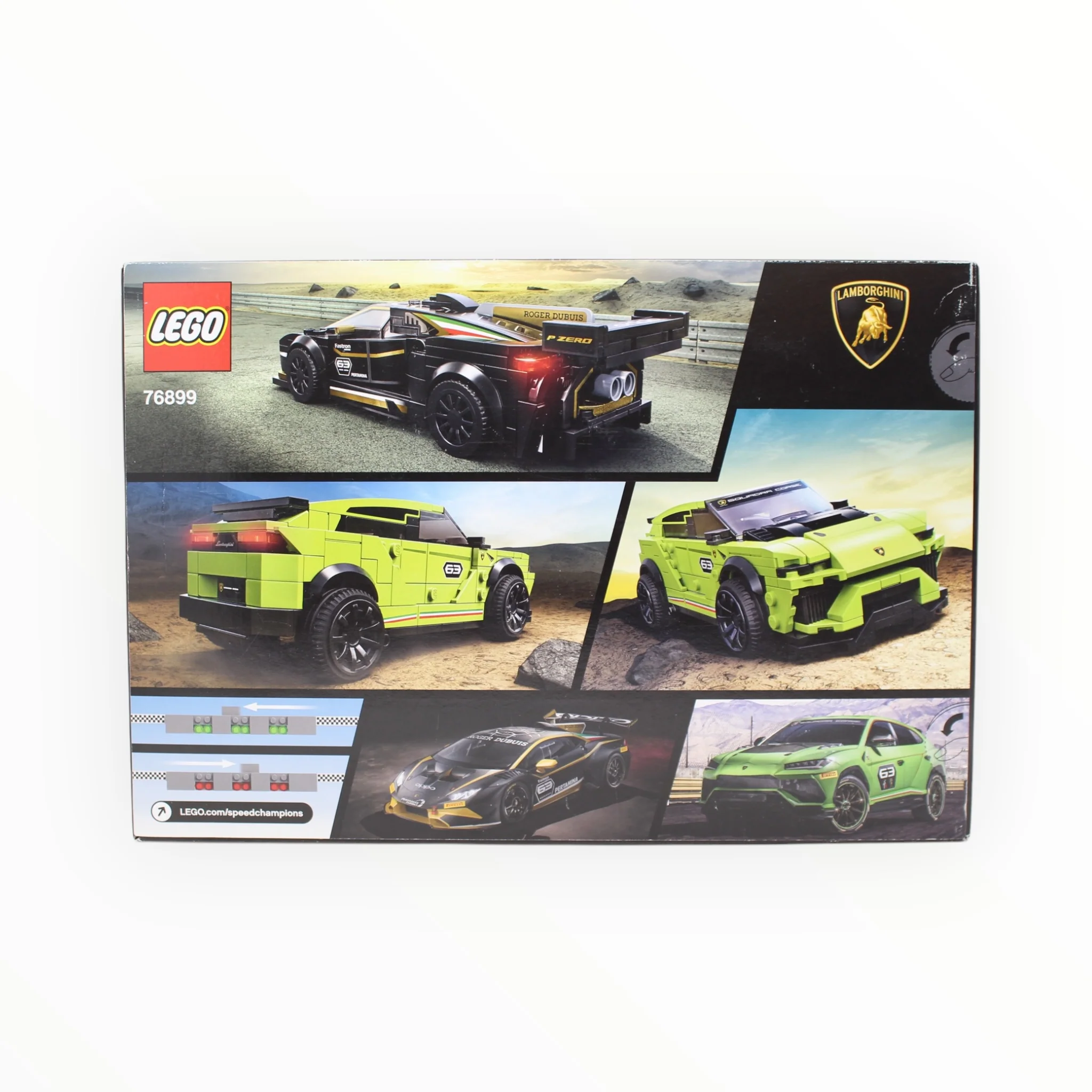 Retired Set 76899 Speed Champions Lamborghini Urus ST-X & Lamborghini Huracán Super Trofeo EVO (damaged box, label) - Image 2