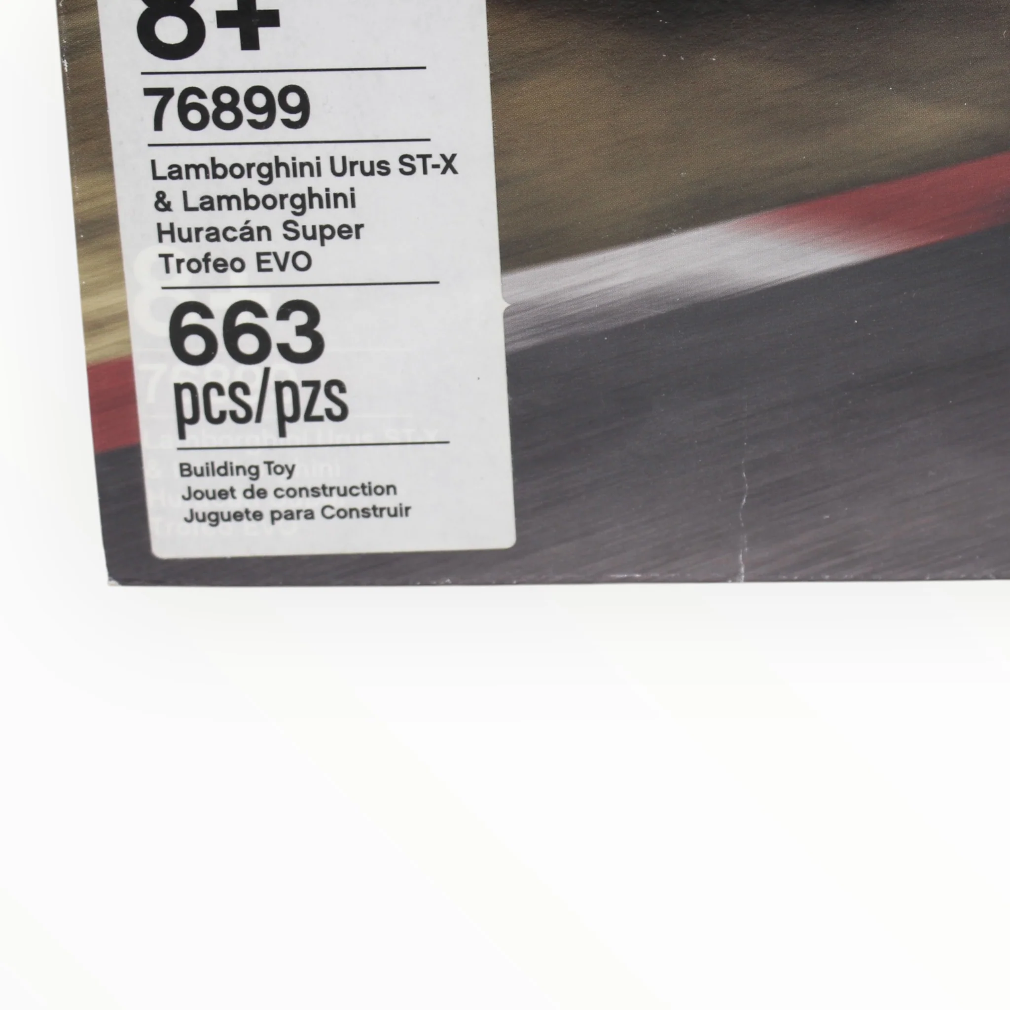 Retired Set 76899 Speed Champions Lamborghini Urus ST-X & Lamborghini Huracán Super Trofeo EVO (damaged box, label) - Image 4