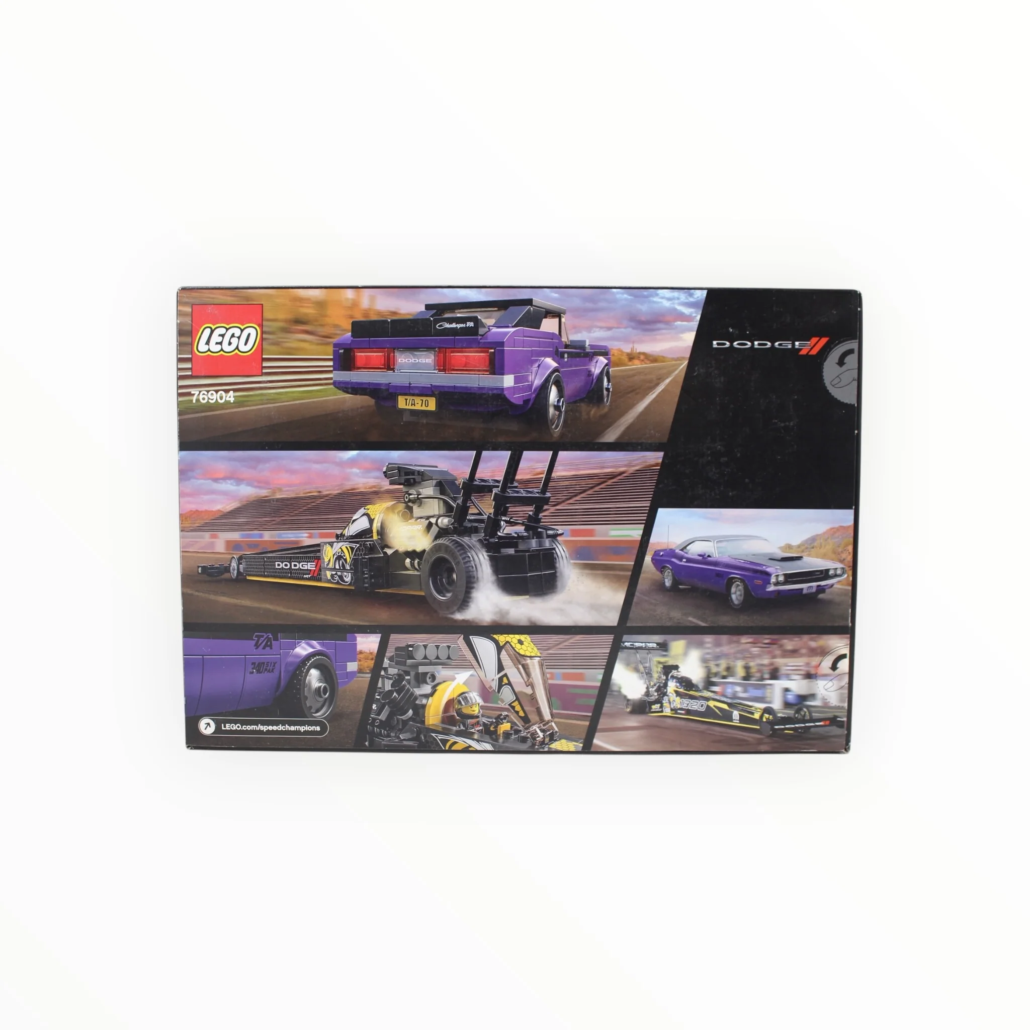 Retired Set 76904 Speed Champions Mopar Dodge//SRT Top Fuel Dragster and 1970 Dodge Challenger T/A - Image 2