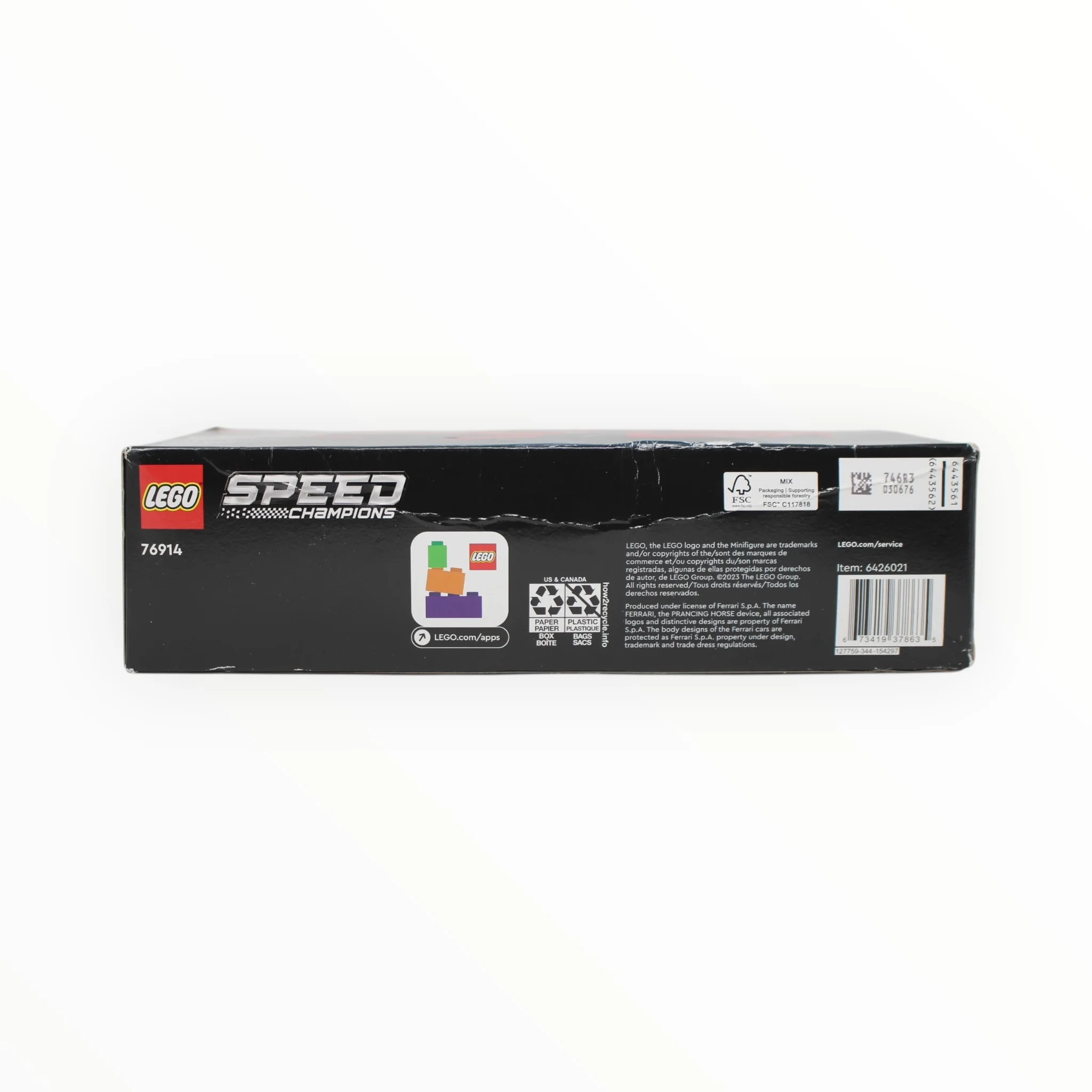 Retired Set 76914 Speed Champions Ferrari 812 Competizione (damaged box) - Image 3