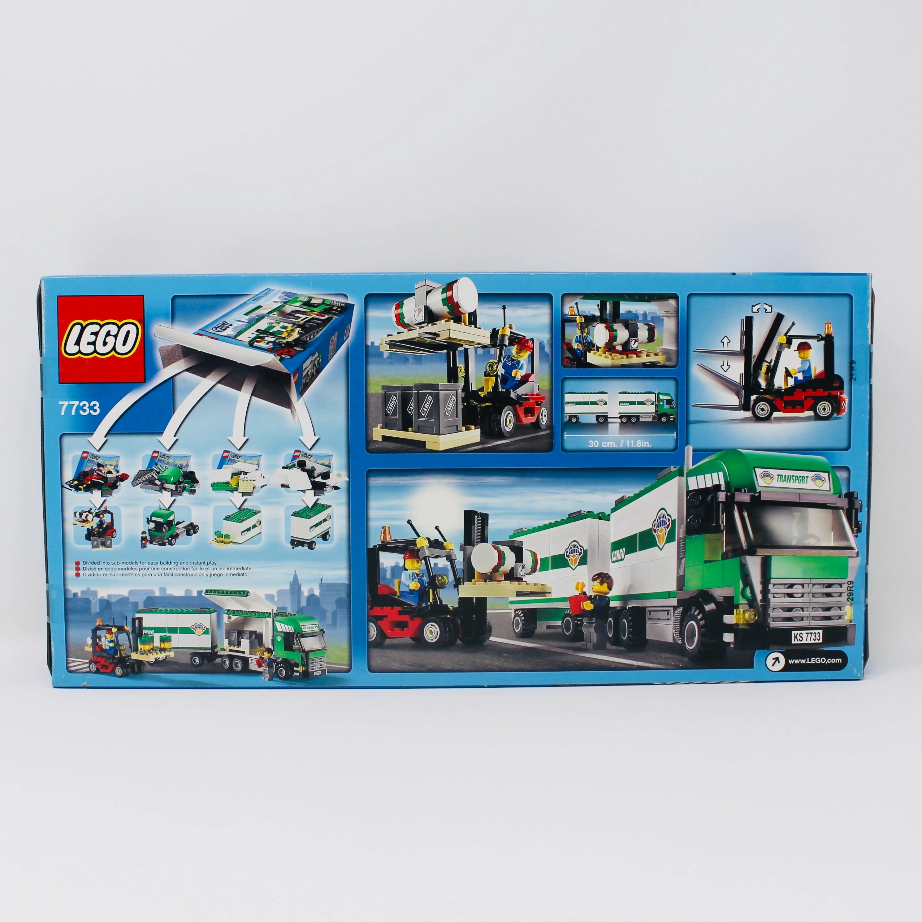 Retired Set 7733 City Truck & Forklift - Image 2