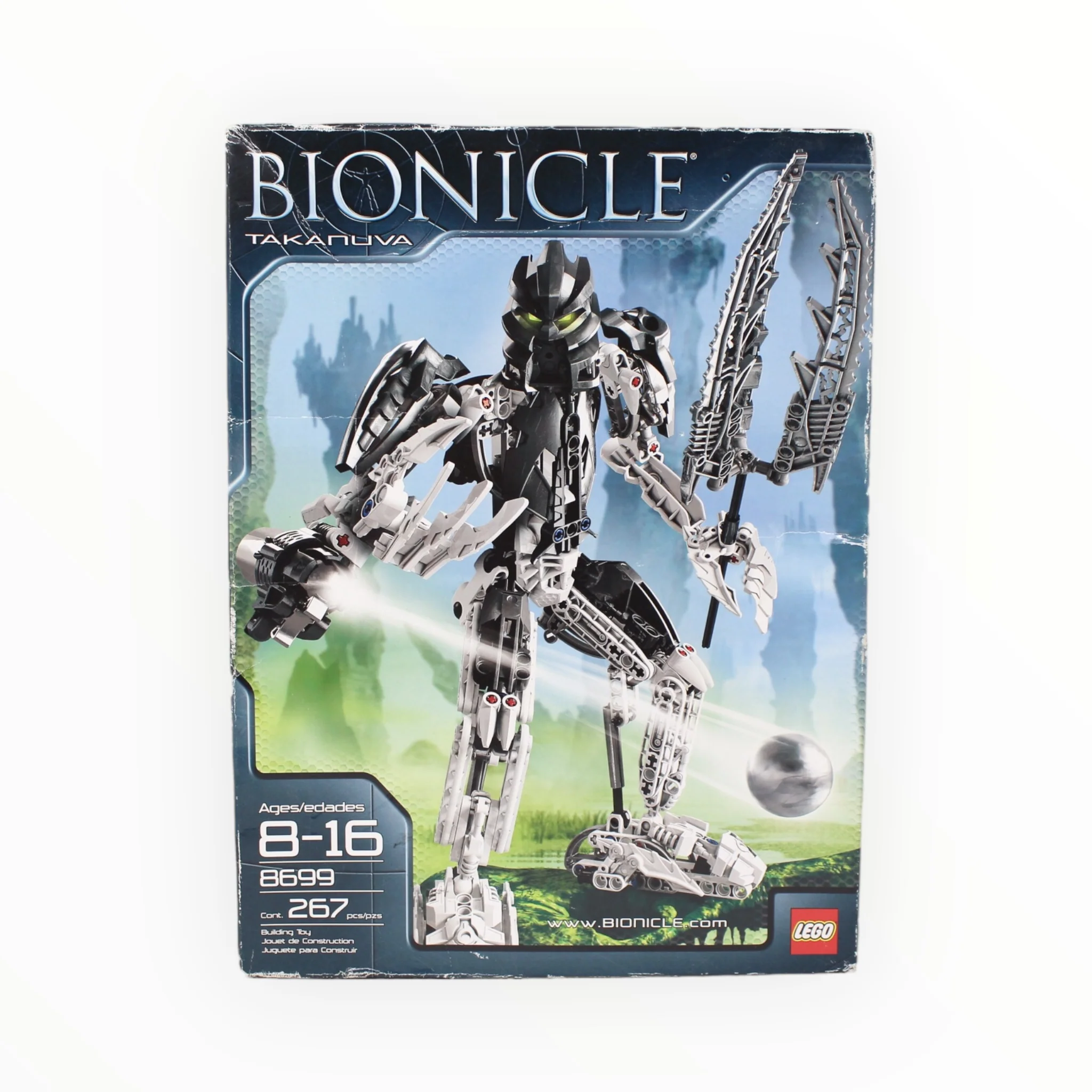 Retired Set 8699 Bionicle Takanuva (damaged box)