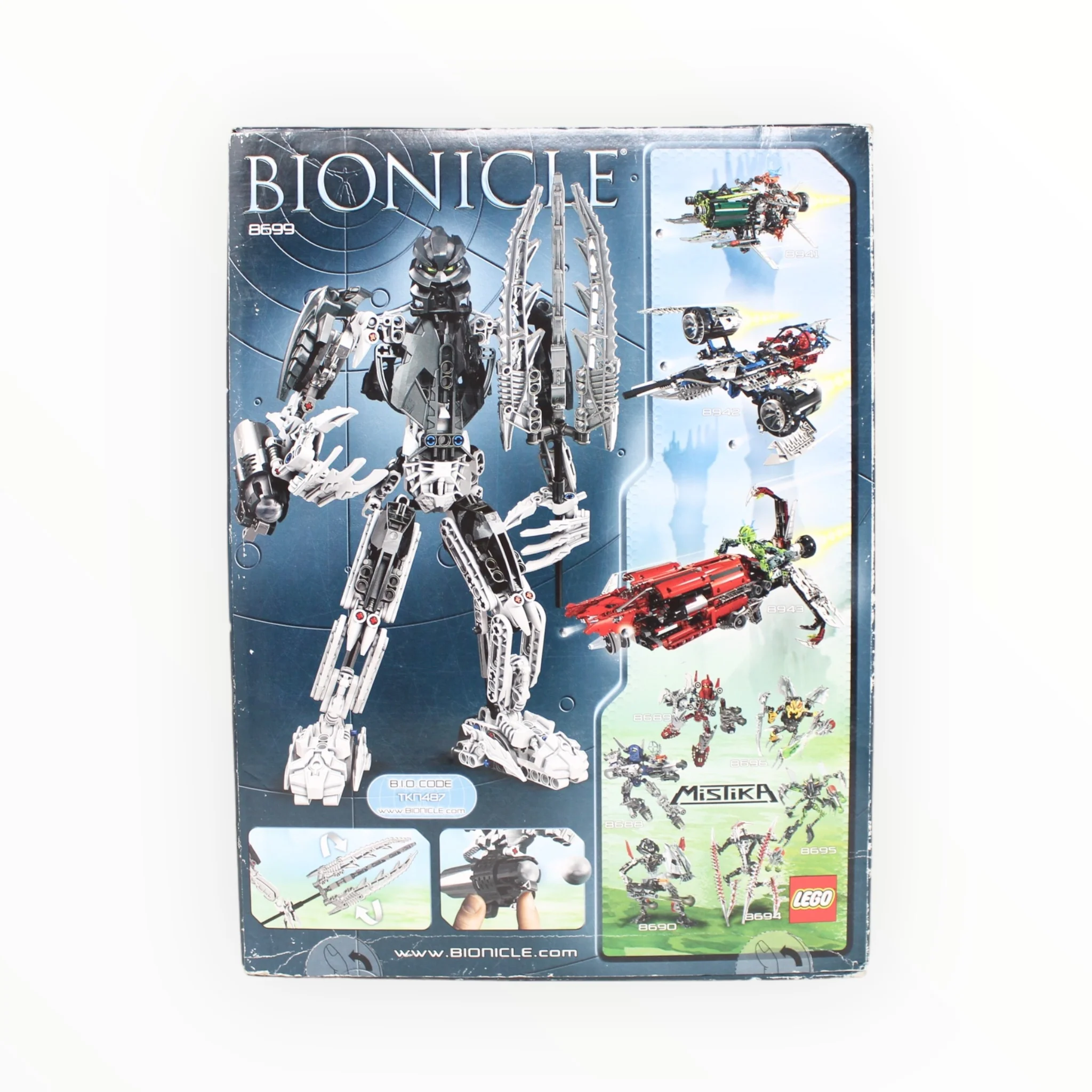 Retired Set 8699 Bionicle Takanuva (damaged box) - Image 2