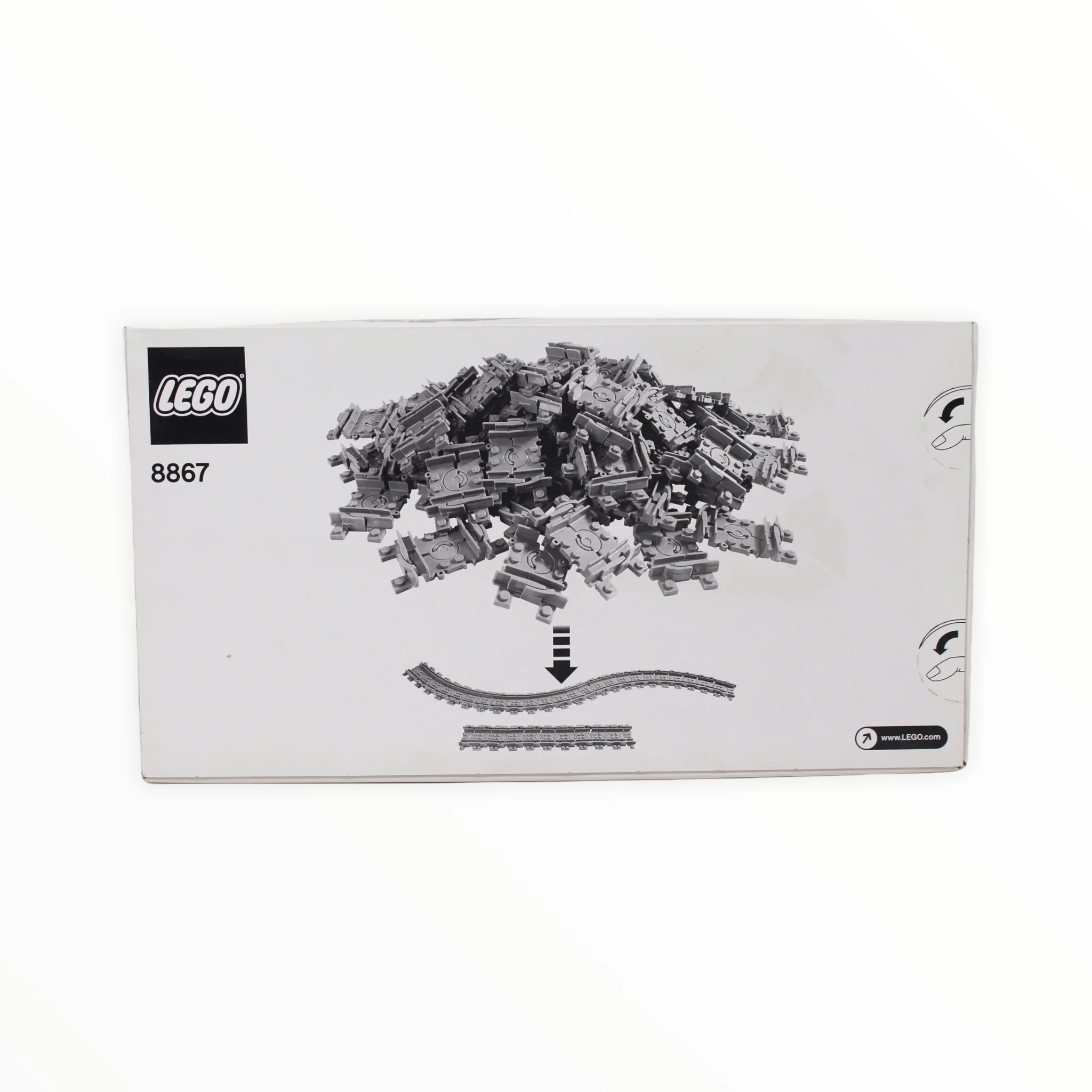 Retired Set 8867 LEGO Flexible Train Track - Image 2