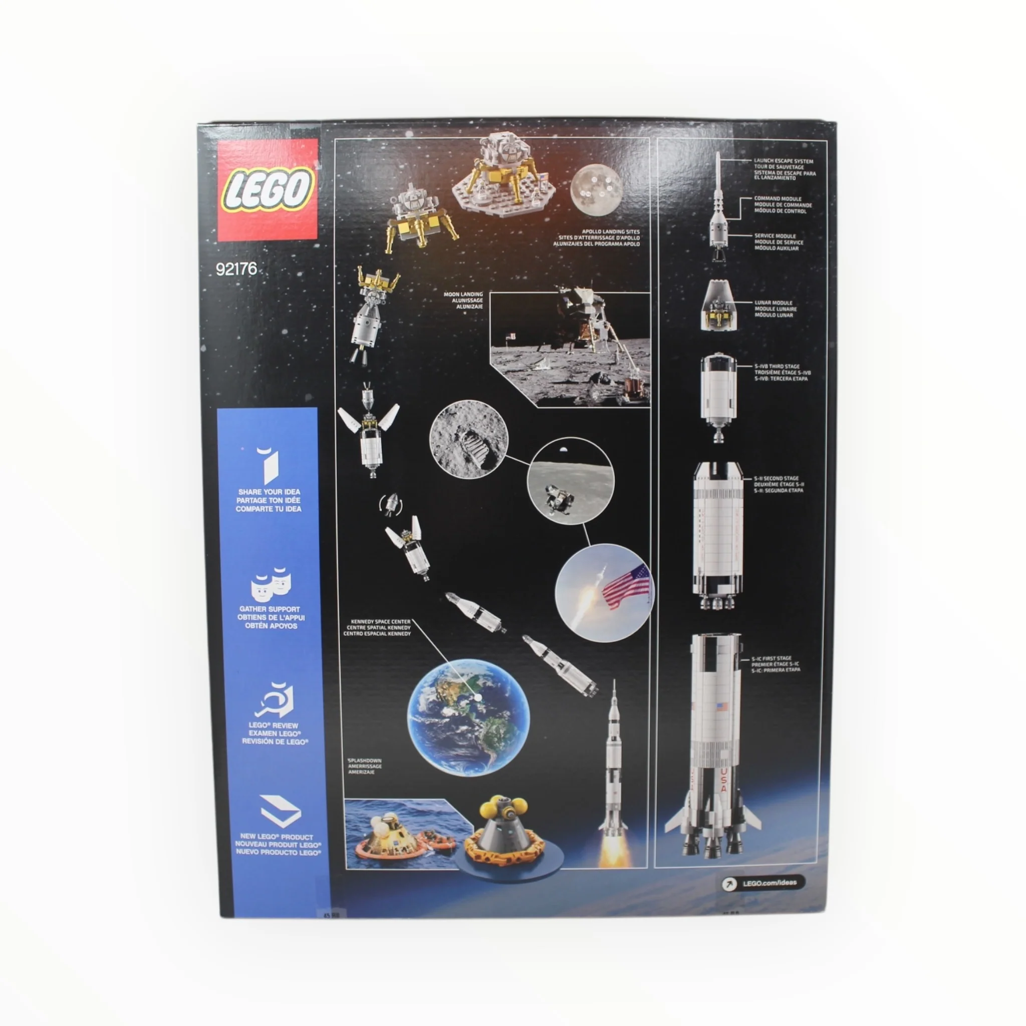 Retired Set 92176 LEGO Ideas NASA Apollo Saturn V - Image 2