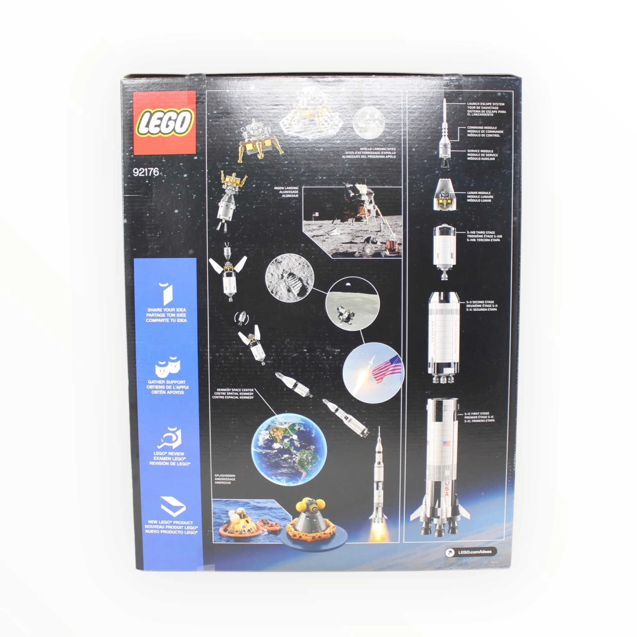Retired Set 92176 LEGO Ideas NASA Apollo Saturn V (damaged box) - Image 2