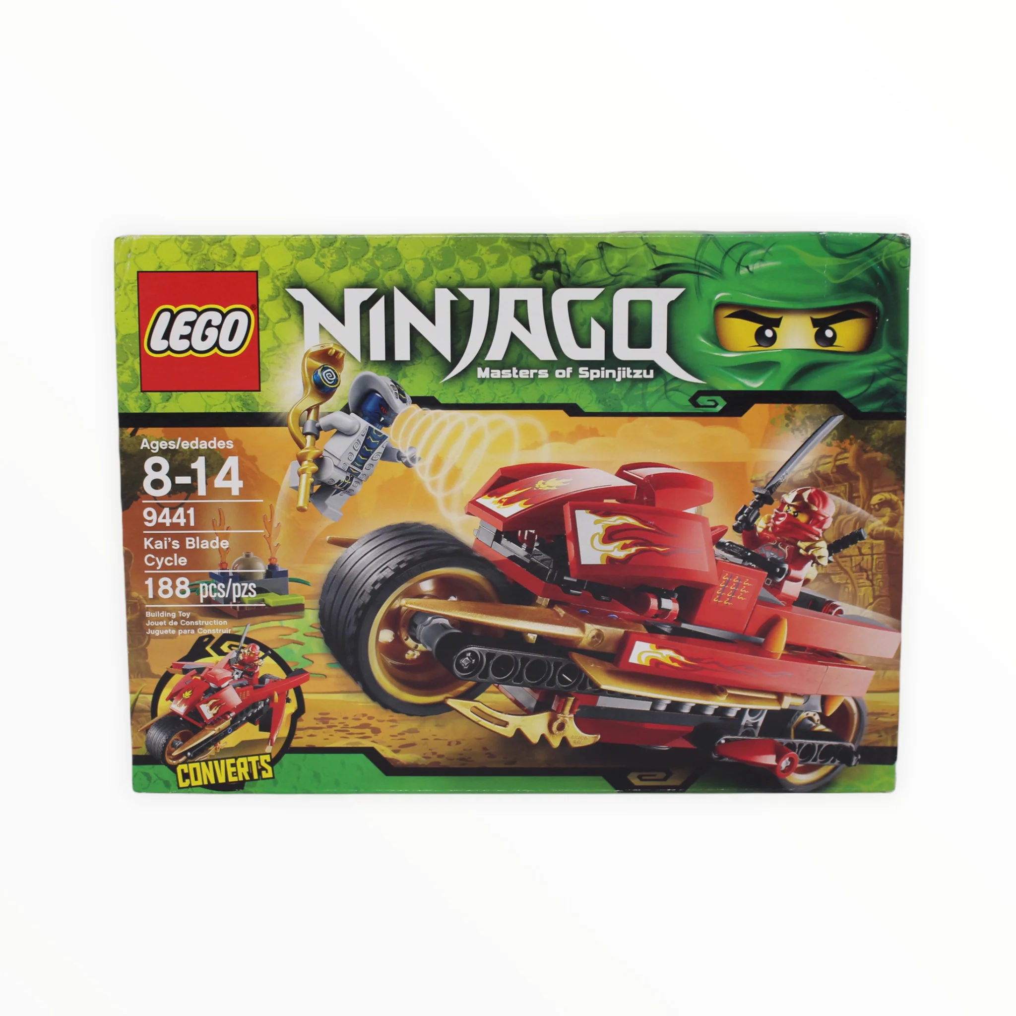Retired Set 9441 Ninjago Kaiās Blade Cycle