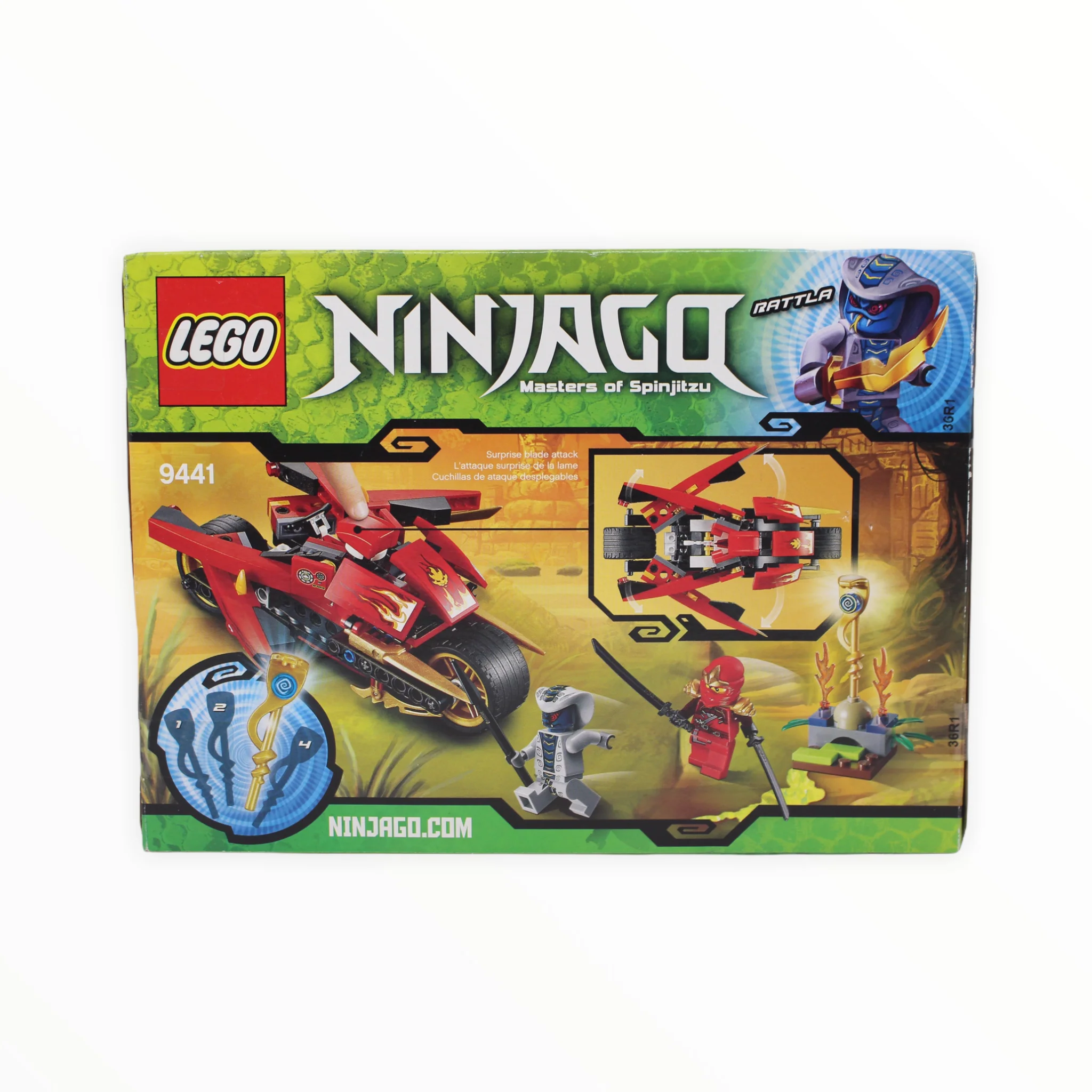 Retired Set 9441 Ninjago Kaiās Blade Cycle - Image 2