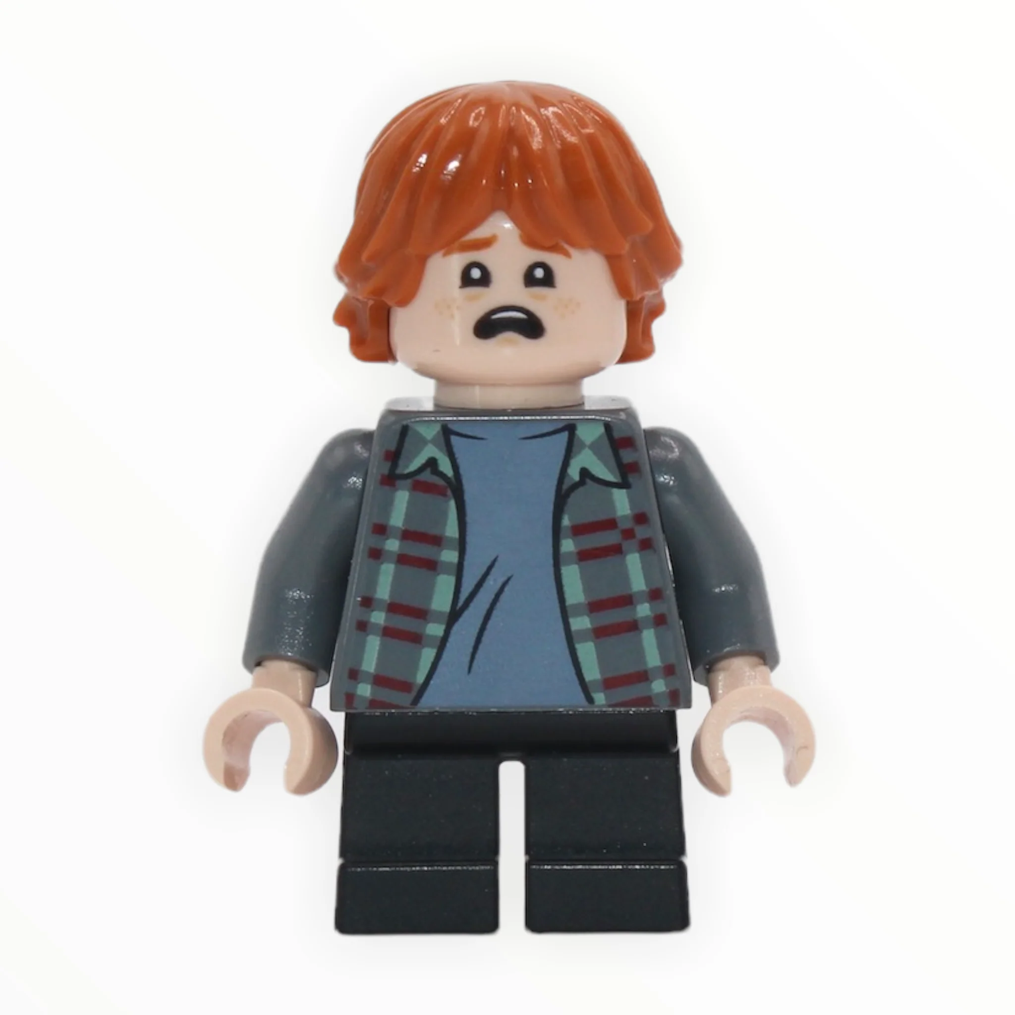 Ron Weasley (dark bluish gray plaid shirt, short legs, 2021) - Image 2
