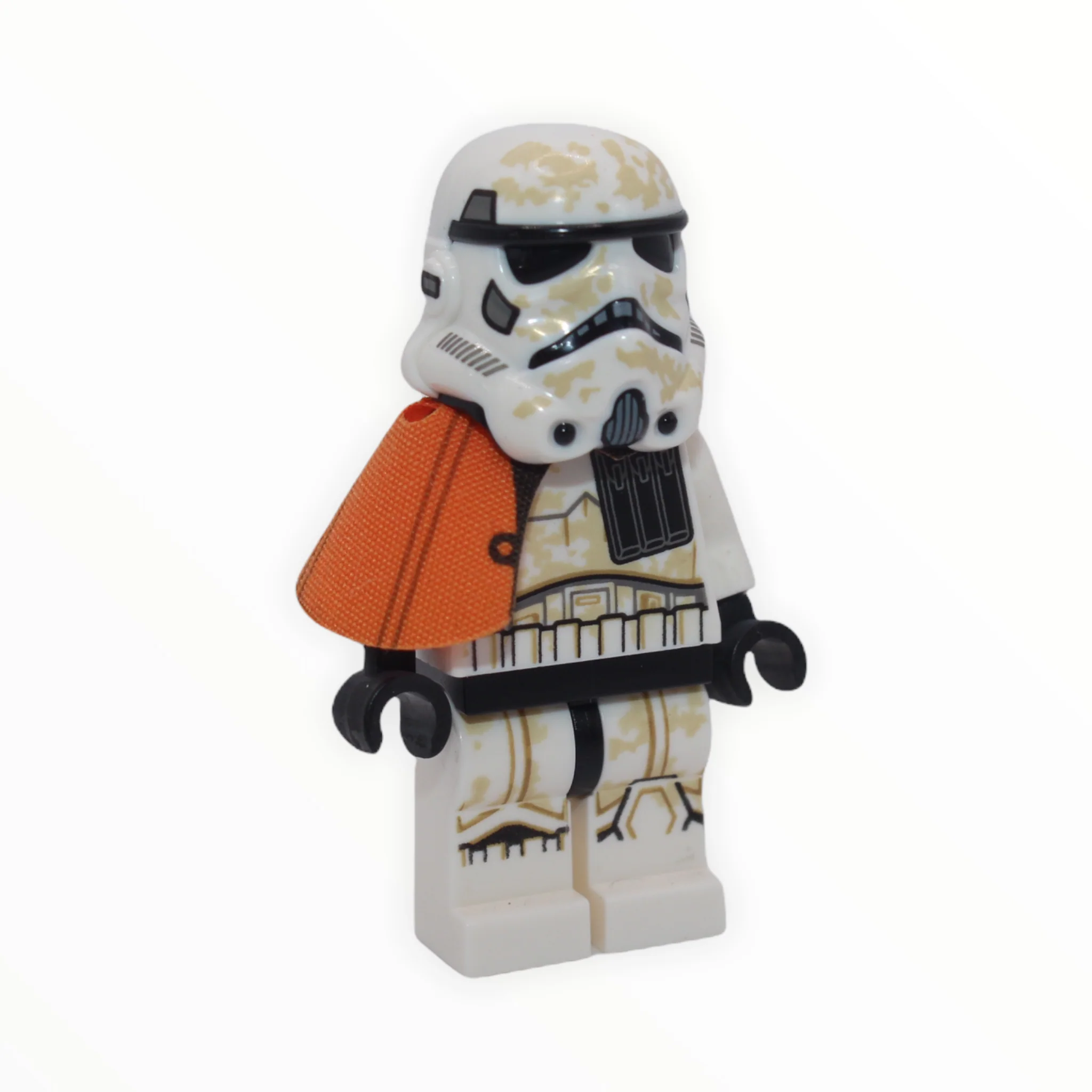 Sandtrooper Squad Leader (Captain, orange pauldron, ammo pouch, dirt stains, dual-molded helmet, 2020)