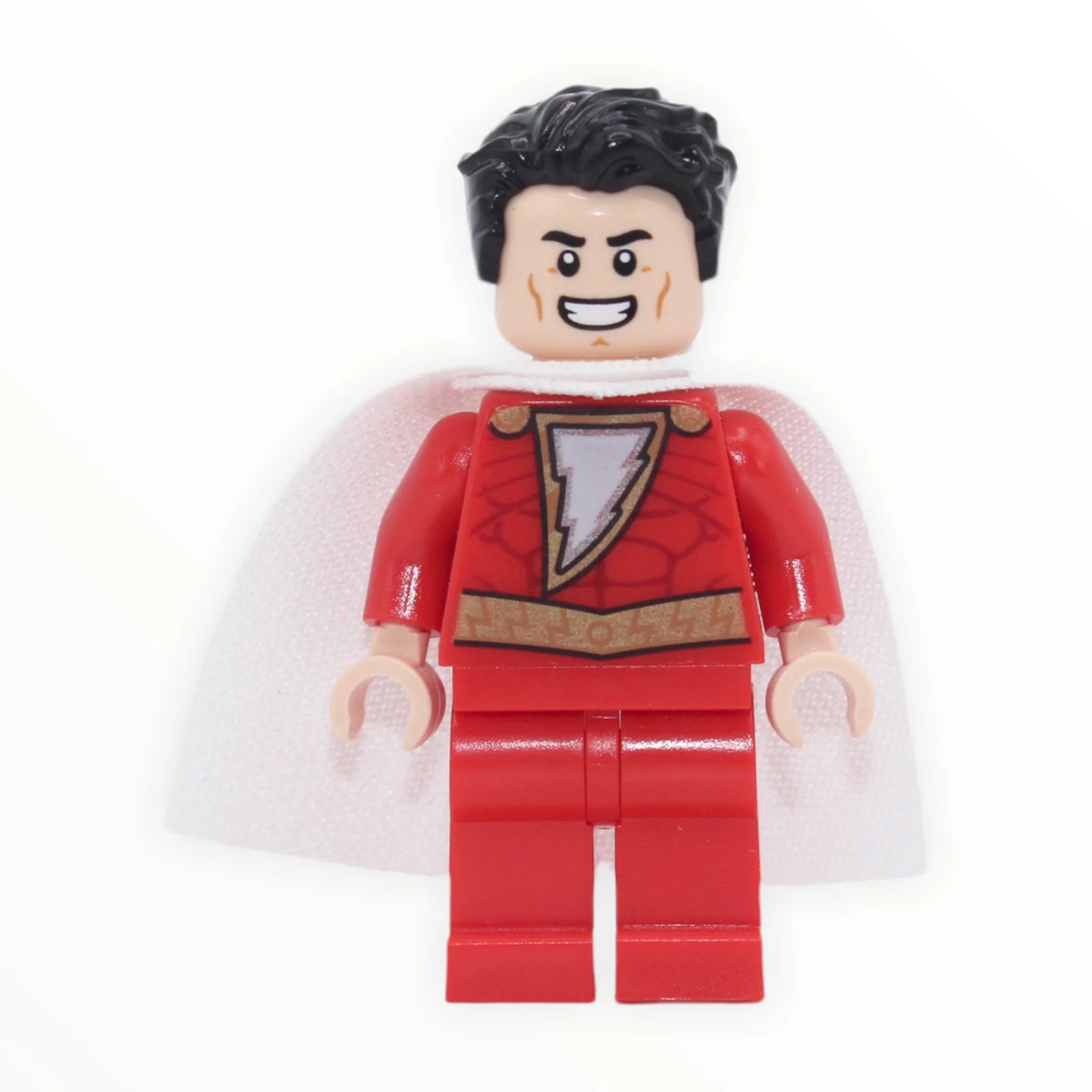 Shazam (tousled hair, spongy cape)