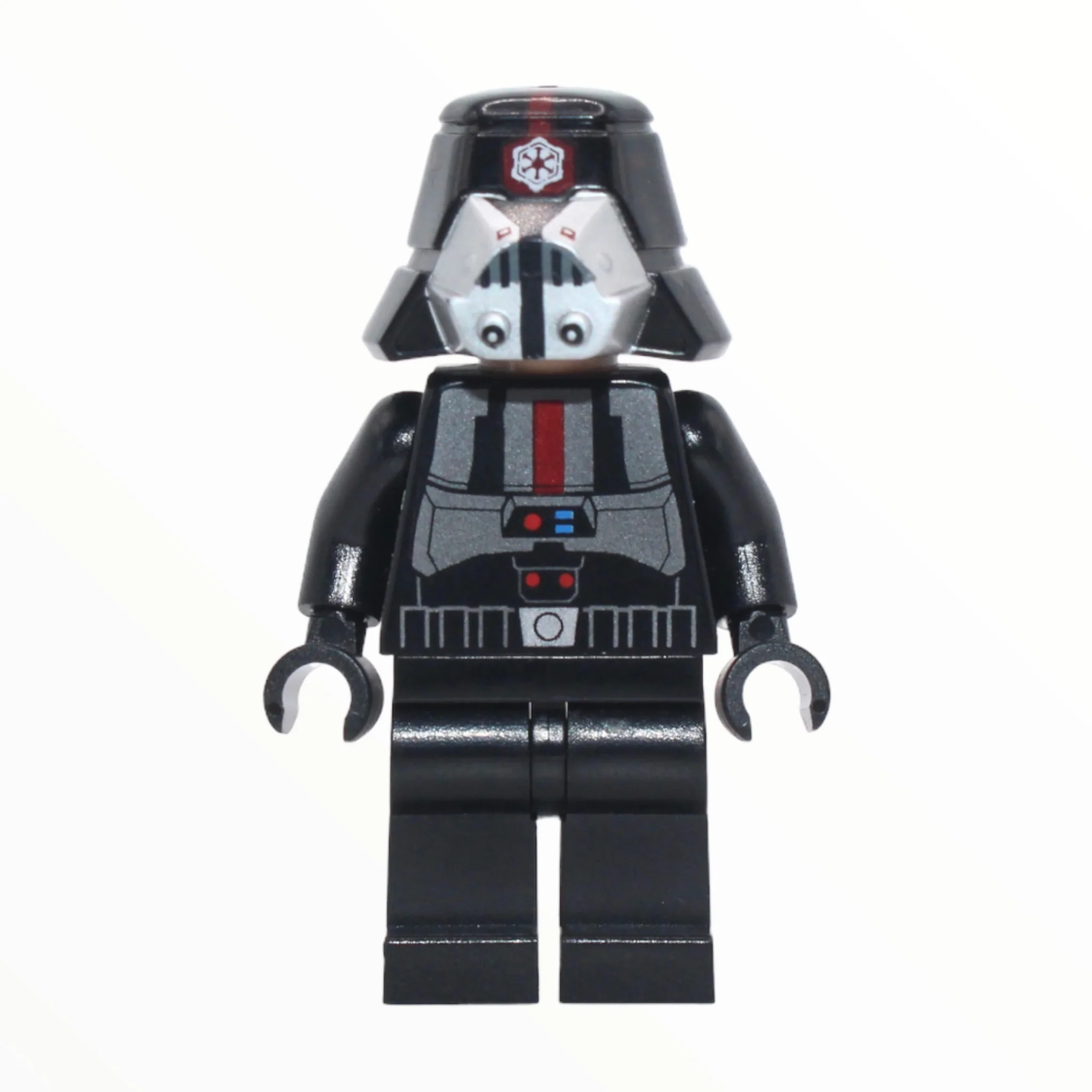 Sith Trooper (The Old Republic, black, thin red stripe on helmet, plain legs)