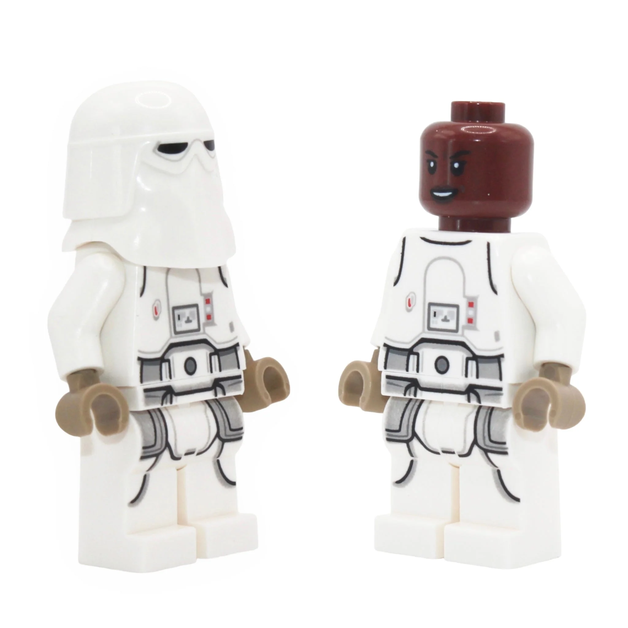 Snowtrooper (2021, printed legs, dark tan hands, female reddish brown head) - Image 2