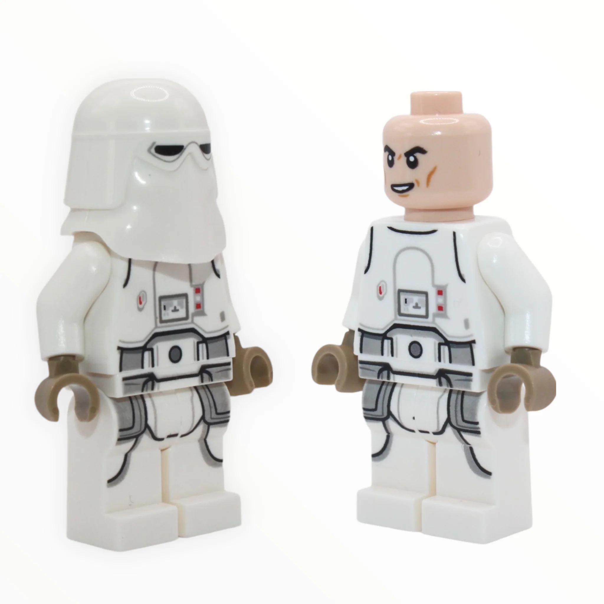 Snowtrooper (2022, printed legs, dark tan hands, cheek lines with lopsided grin) - Image 2