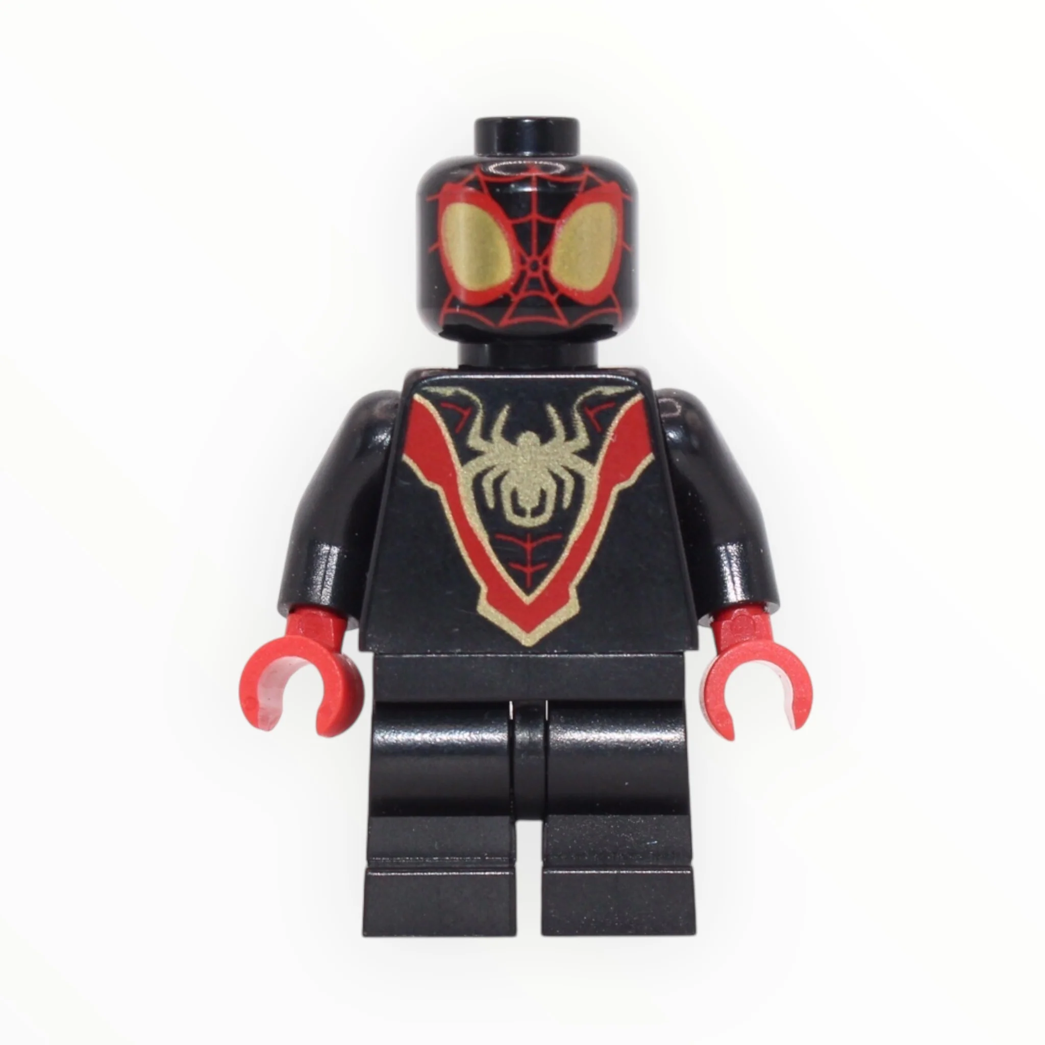 Spider-Man Miles Morales (gold logo and eyes, medium legs)