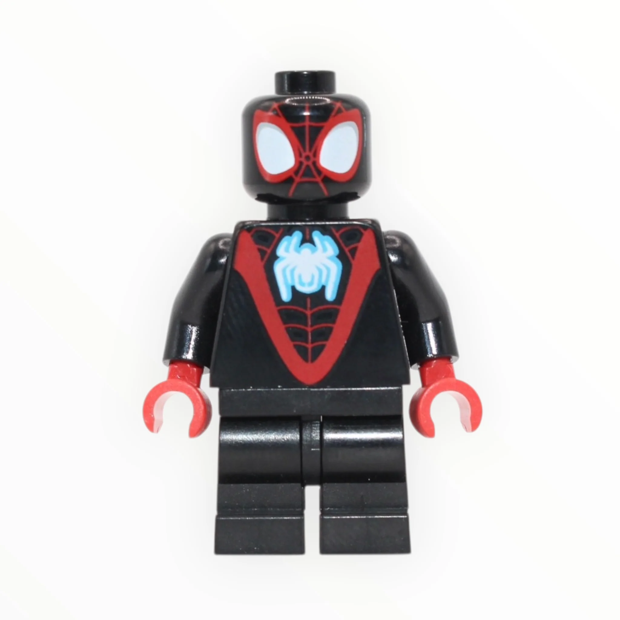 Spider-Man Miles Morales (medium black legs, white spider logo, 2023)
