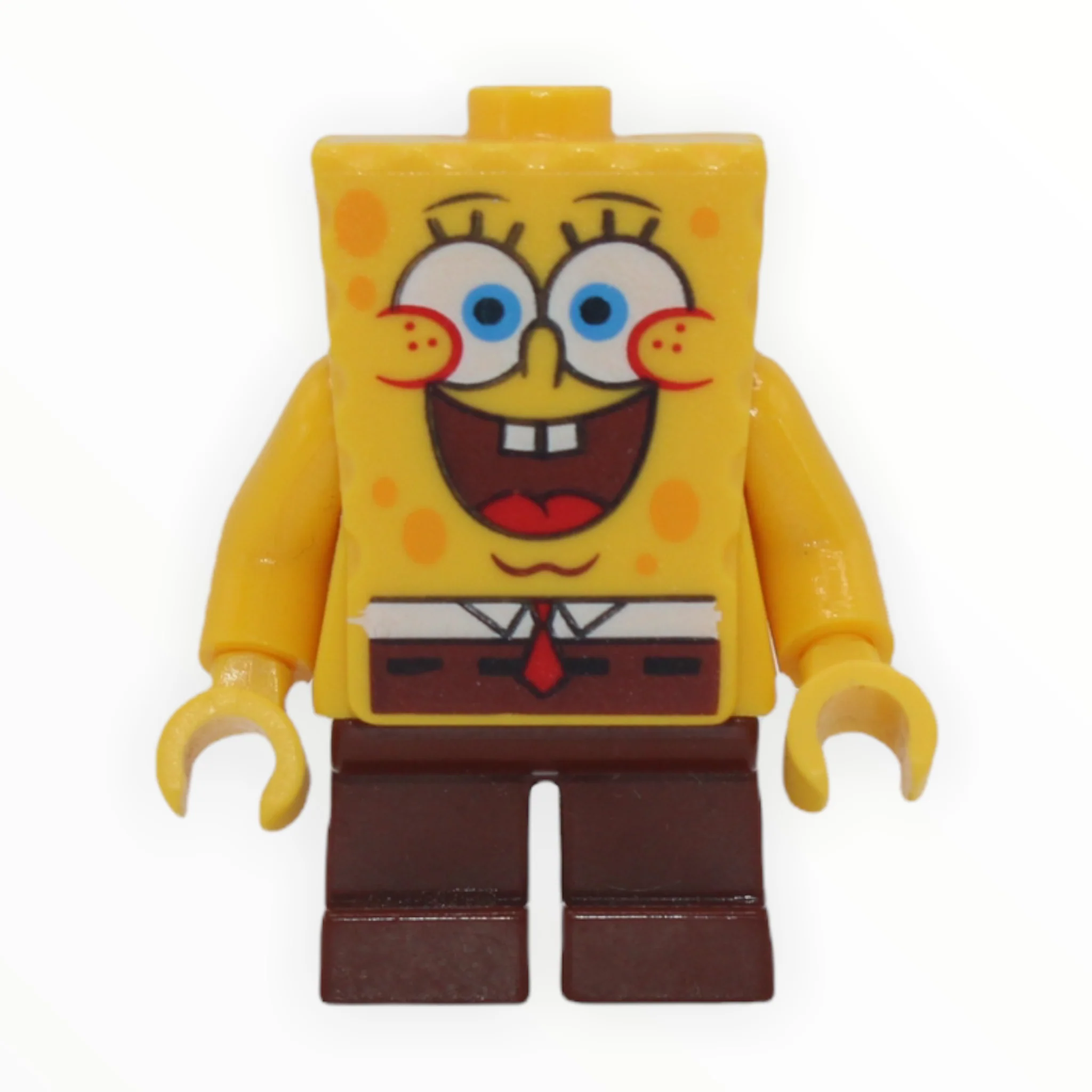 SpongeBob SquarePants (large grin, black eyebrows)
