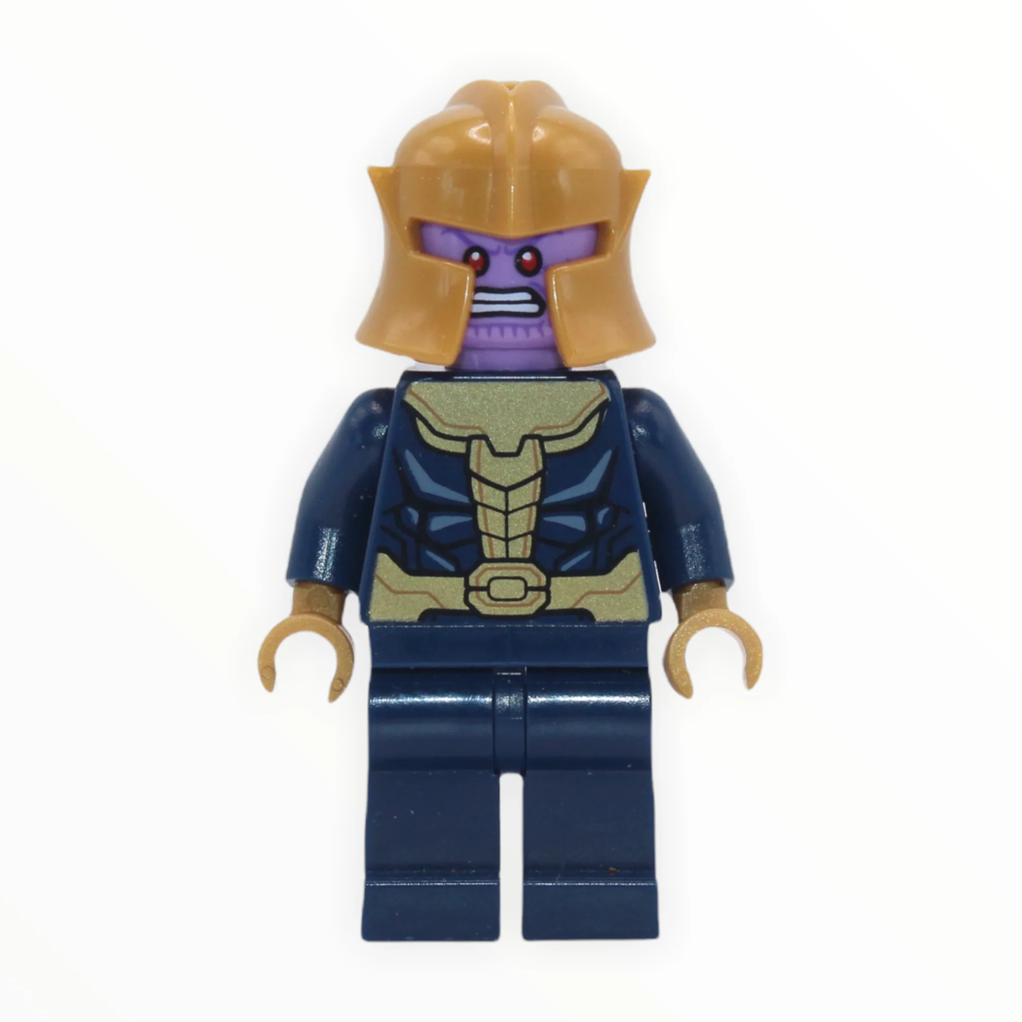 Thanos (helmet, plain dark blue legs, 2021)