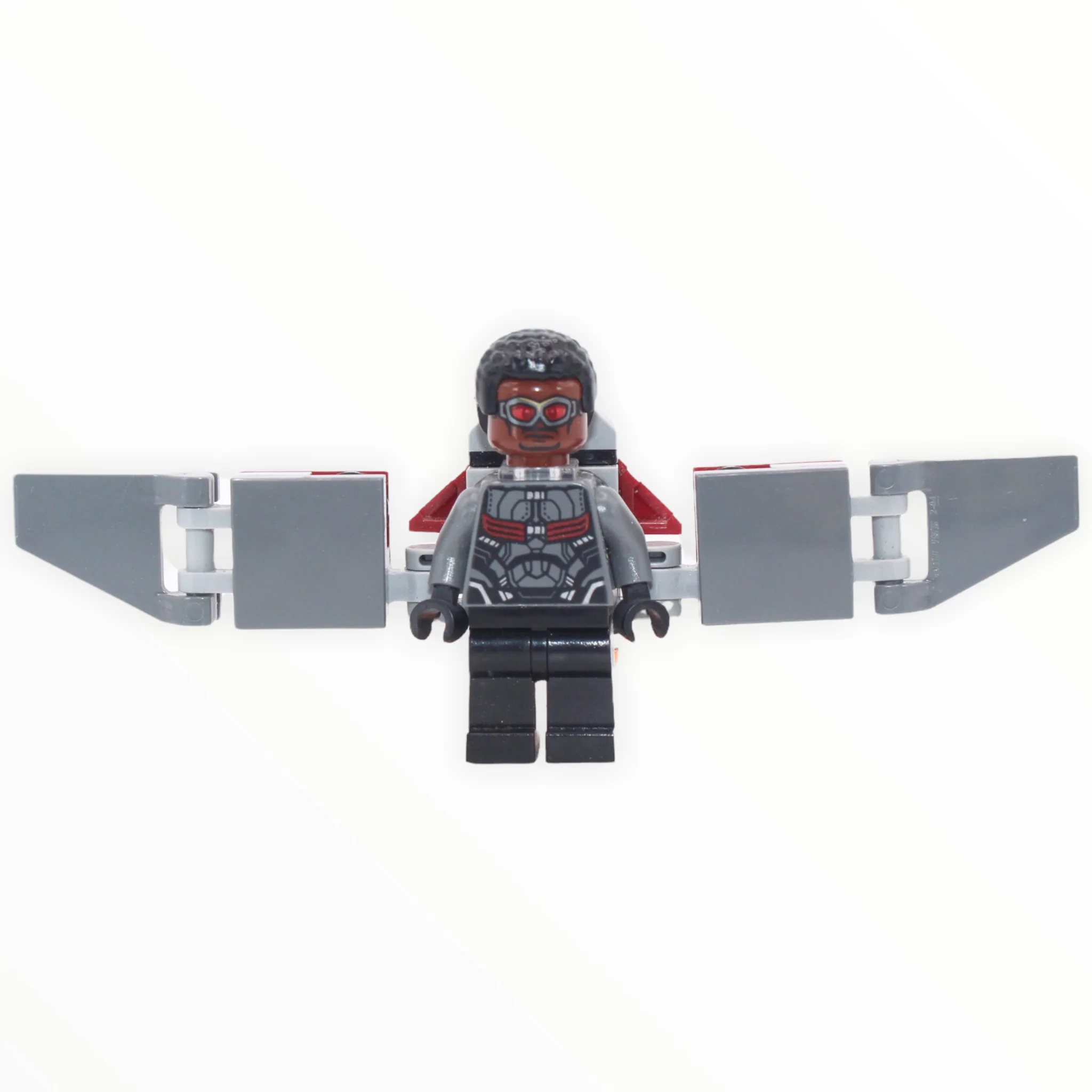 The Falcon (Infinity War, dark bluish gray suit, brick-built wings, no stickers, 2018)