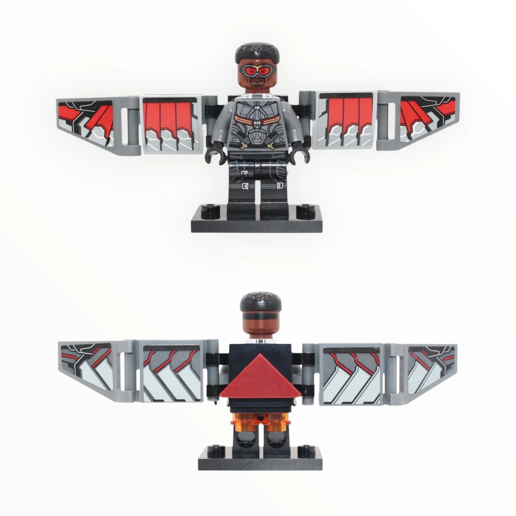 The Falcon (printed legs, brick-built wings, stickered, 2023)