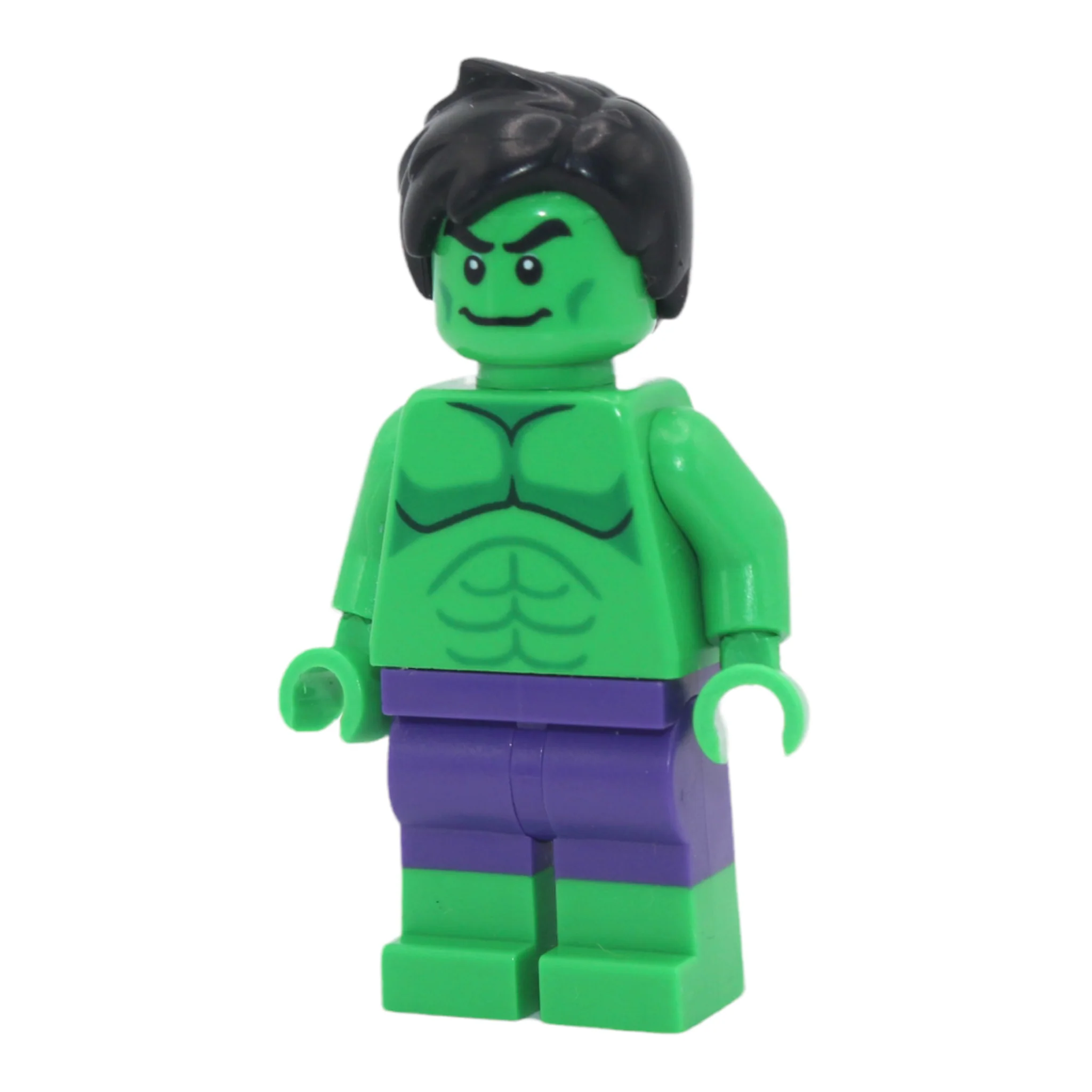The Hulk (minifigure, smile / grin, dual-molded legs, 2022)
