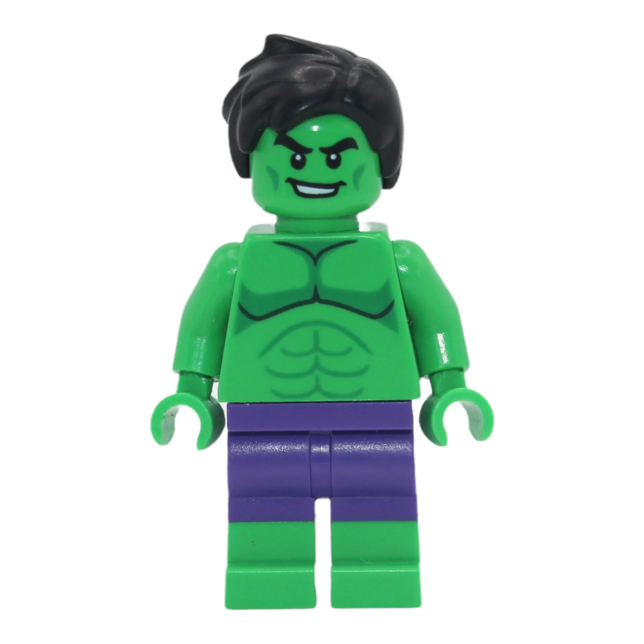 The Hulk (minifigure, smile / grin, dual-molded legs, 2022) - Image 2