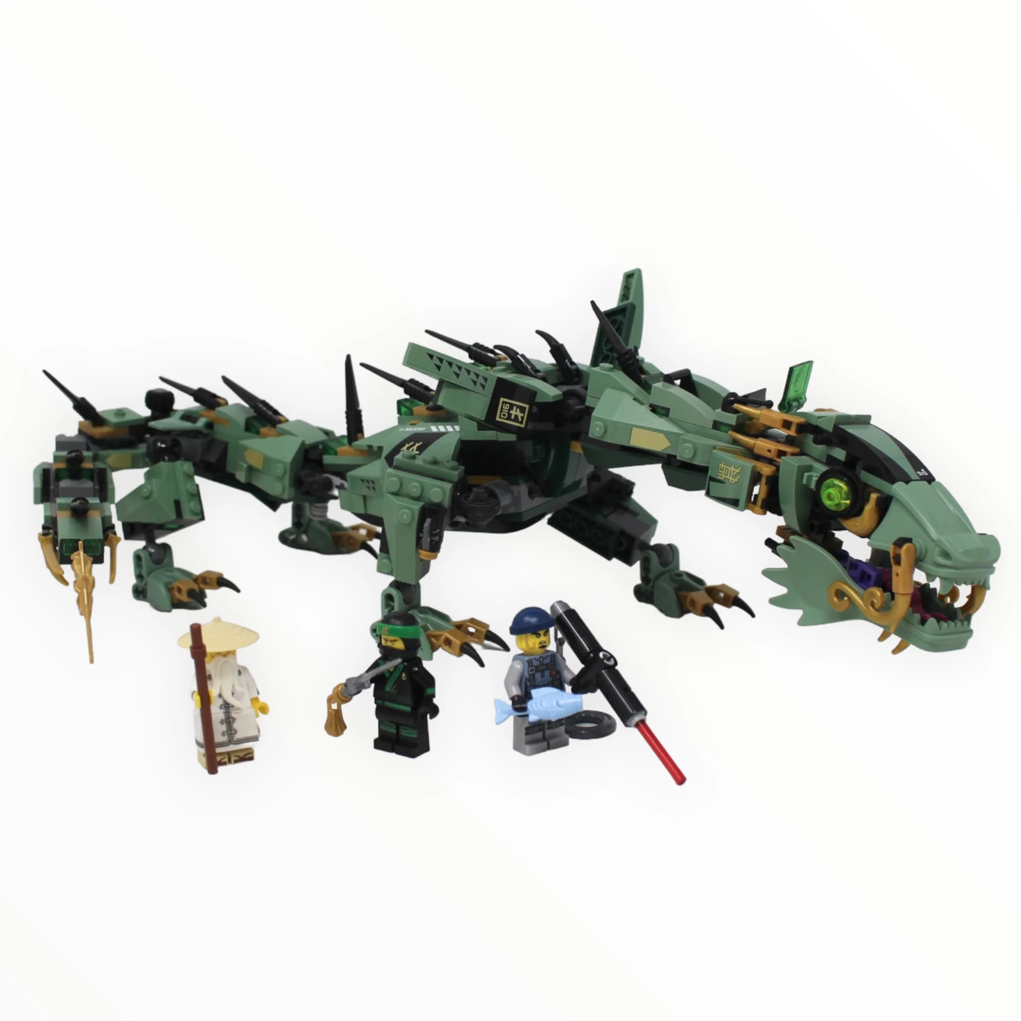 Used Set 70612 The Ninjago Movie Green Ninja Mech Dragon