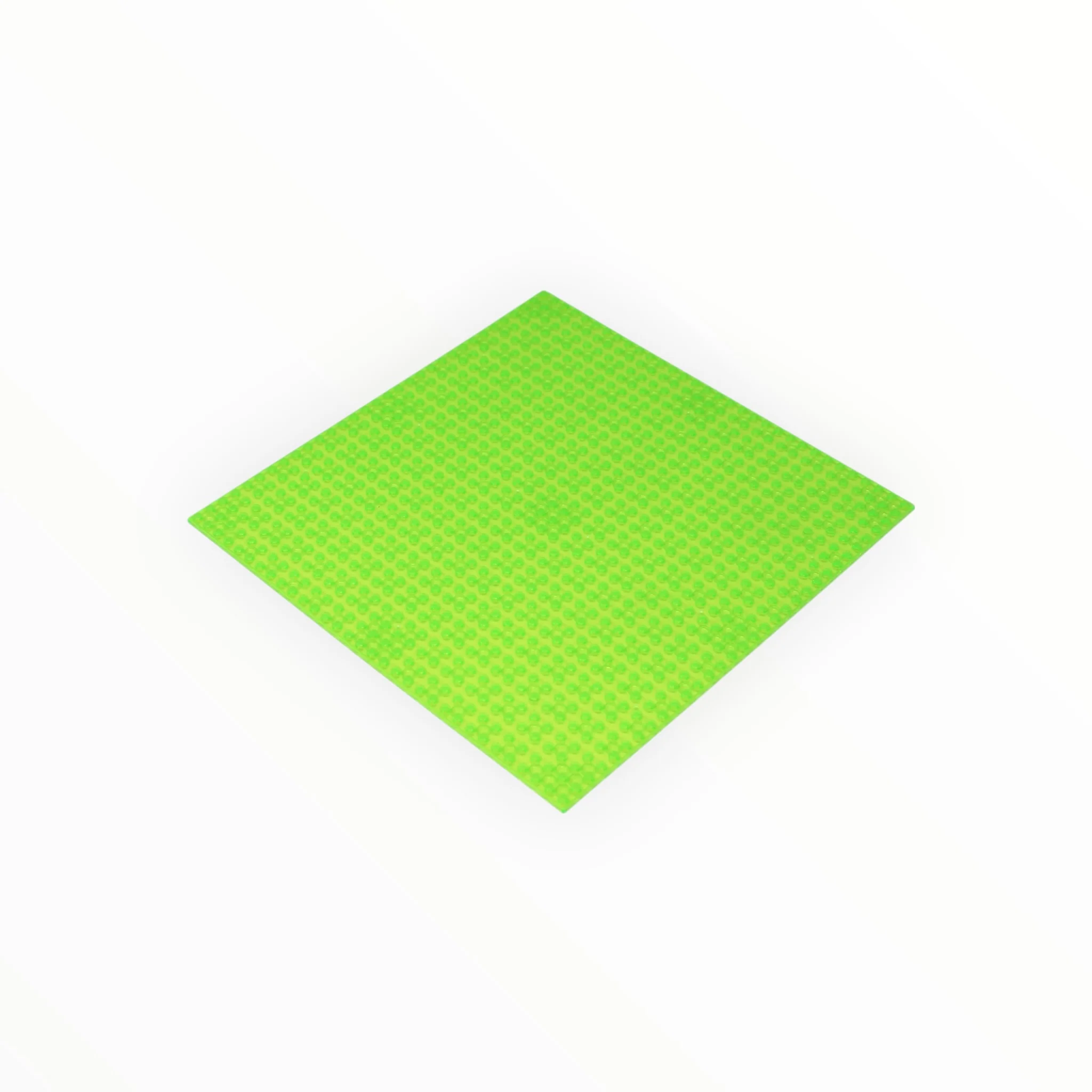 Transparent Green LEGO® Compatible Baseplates 10x10