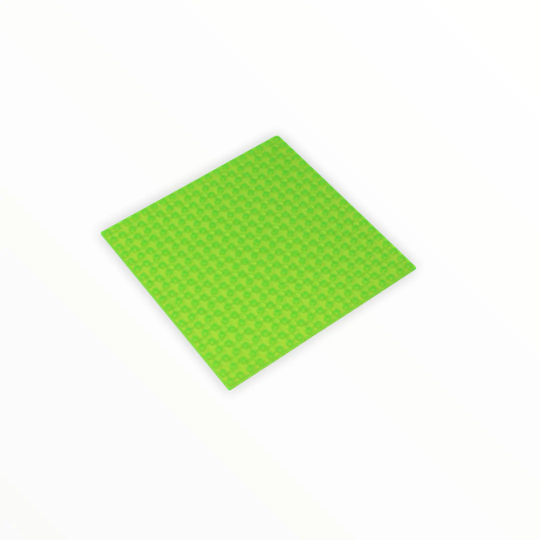 Transparent Green LEGO® Compatible Baseplates 6x6