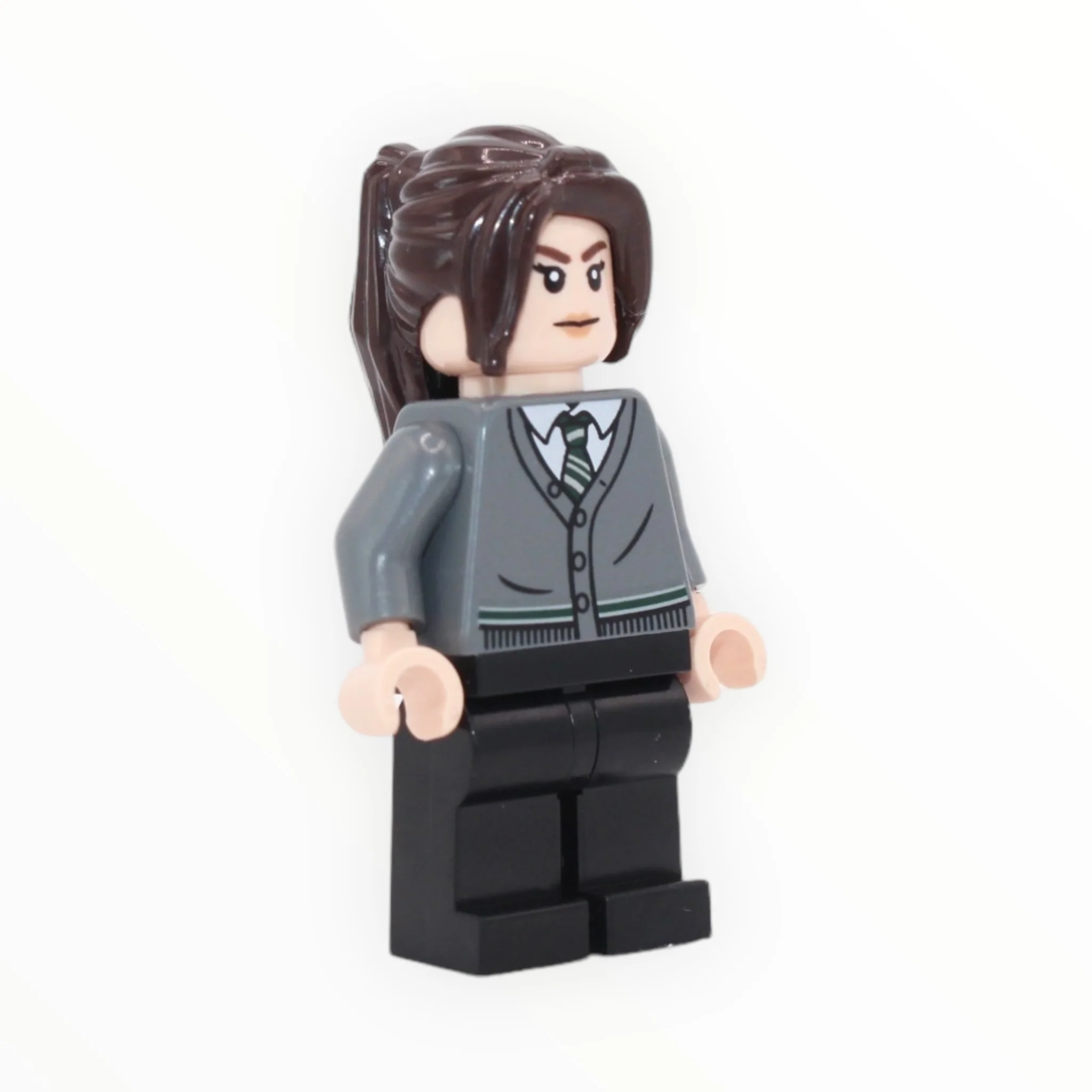 Pansy Parkinson (Slytherin sweater, ponytail, 2023)