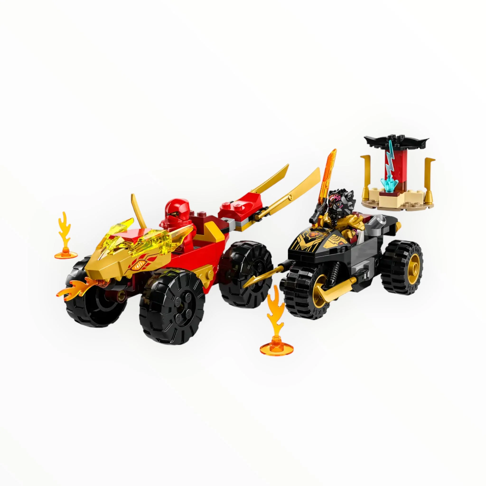 Retired Set 71789 Ninjago Kai and Ras’s Car and Bike Battle - Image 3