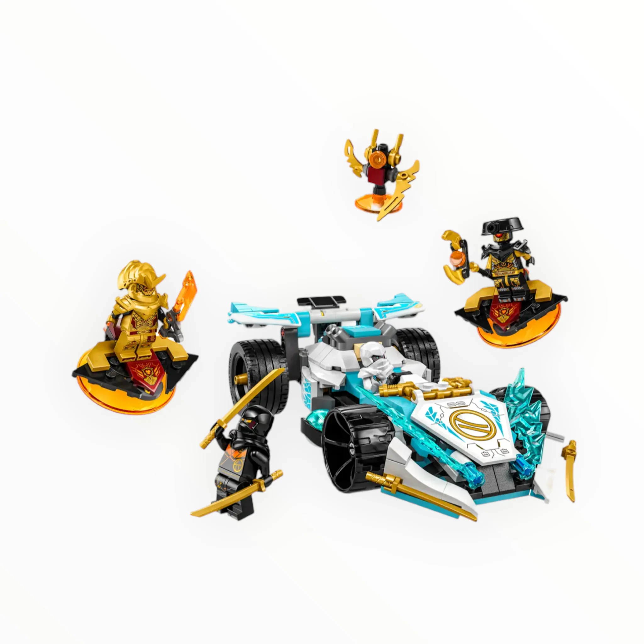 Retired Set 71791 Ninjago Zane’s Dragon Power Spinjitzu Race Car - Image 3